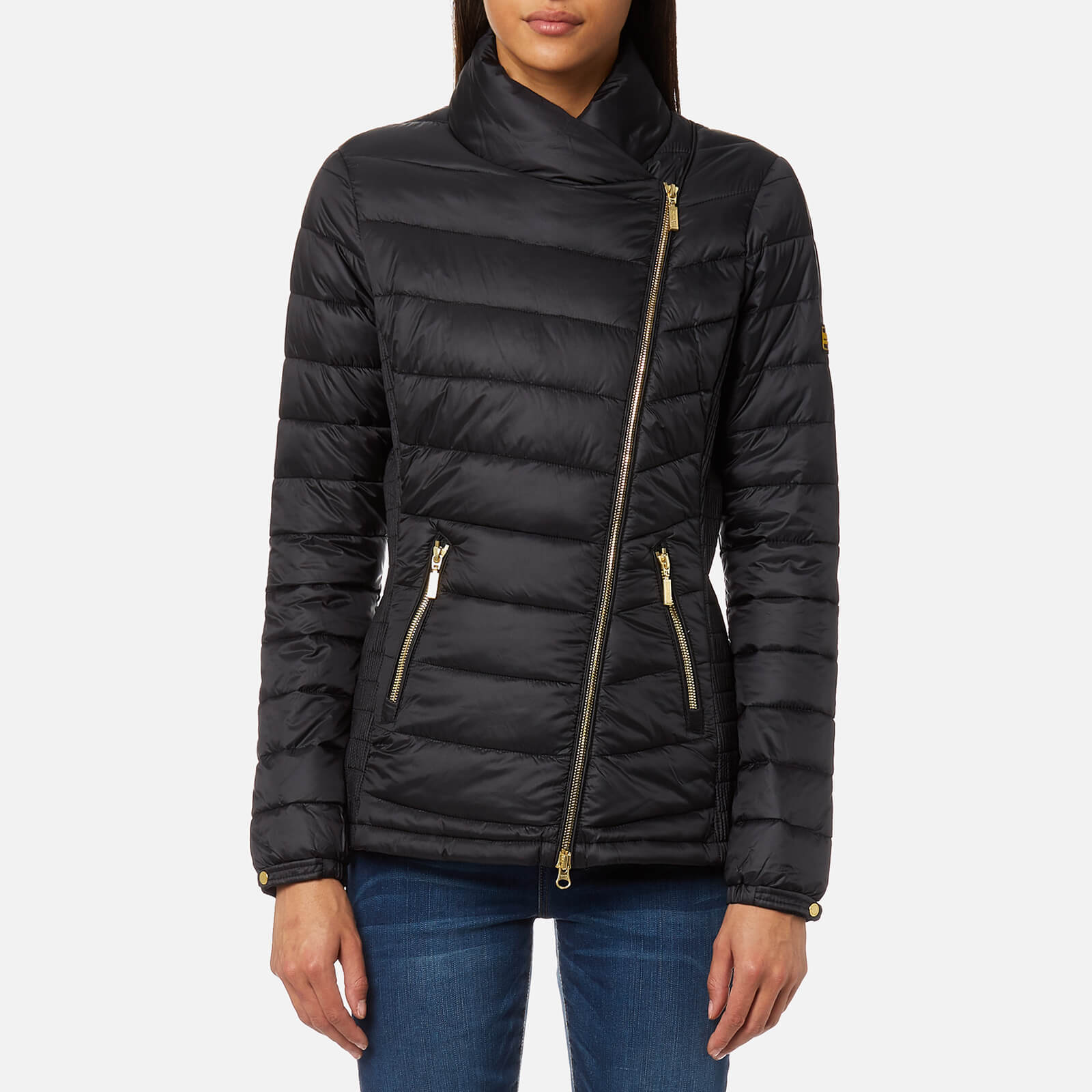 barbour long padded coat