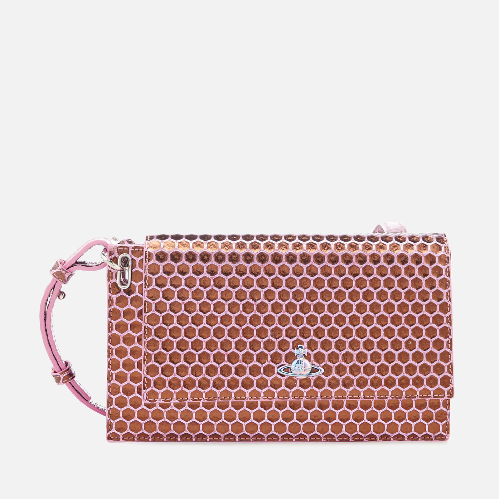 vivienne westwood pink clutch bag