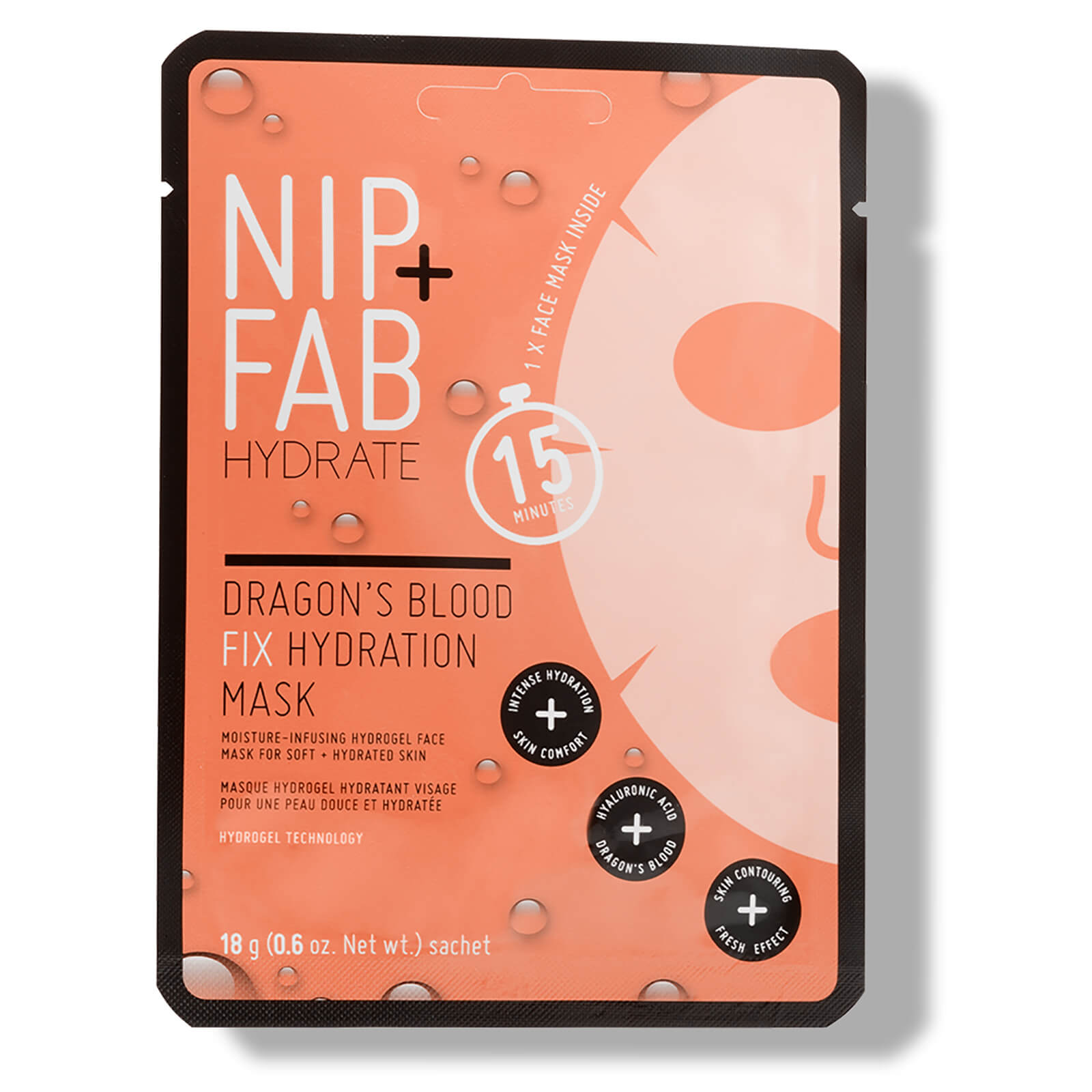 nip   fab dragons blood fix hydration mask 18g