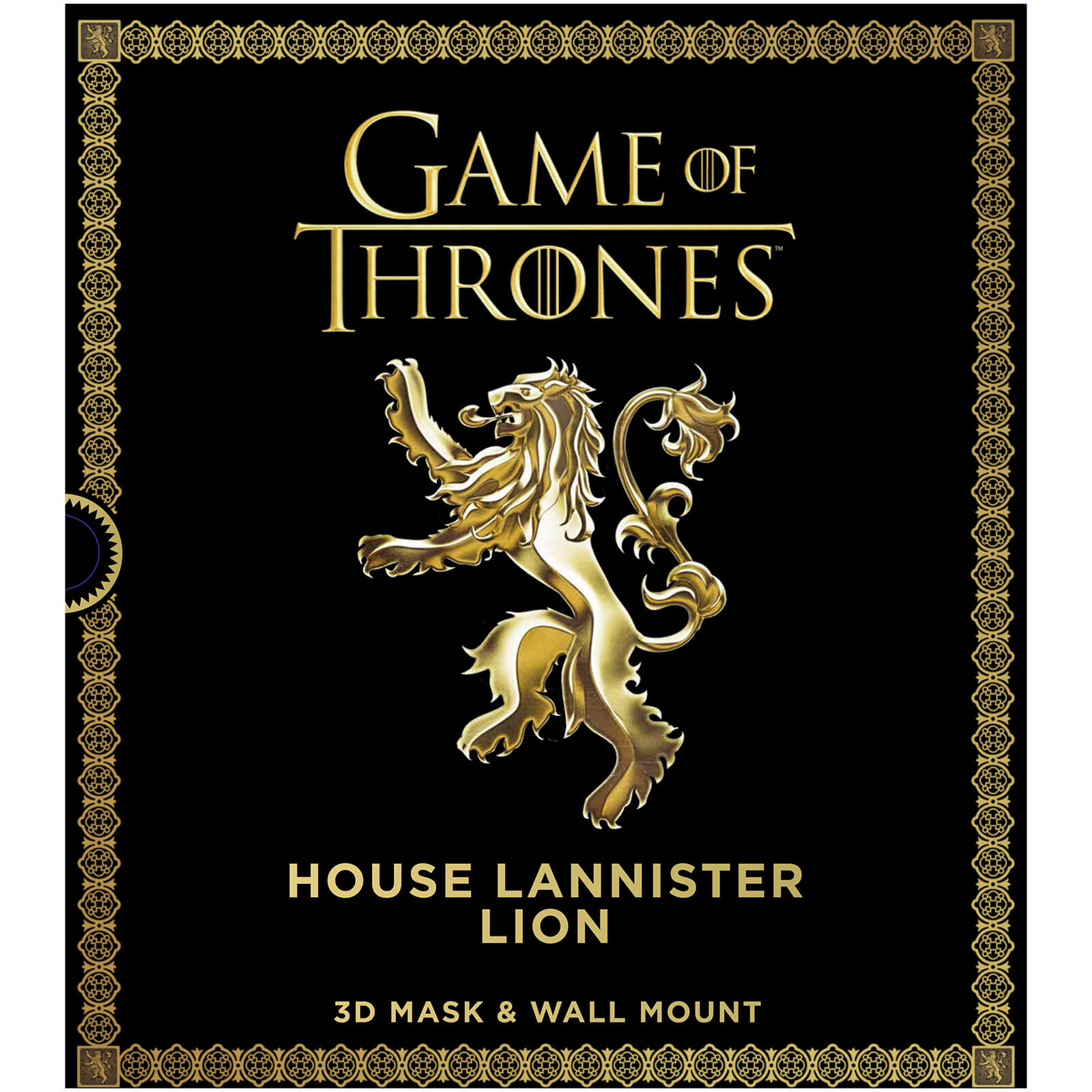 Game Of Thrones House Lannister Lion 3d Mask
