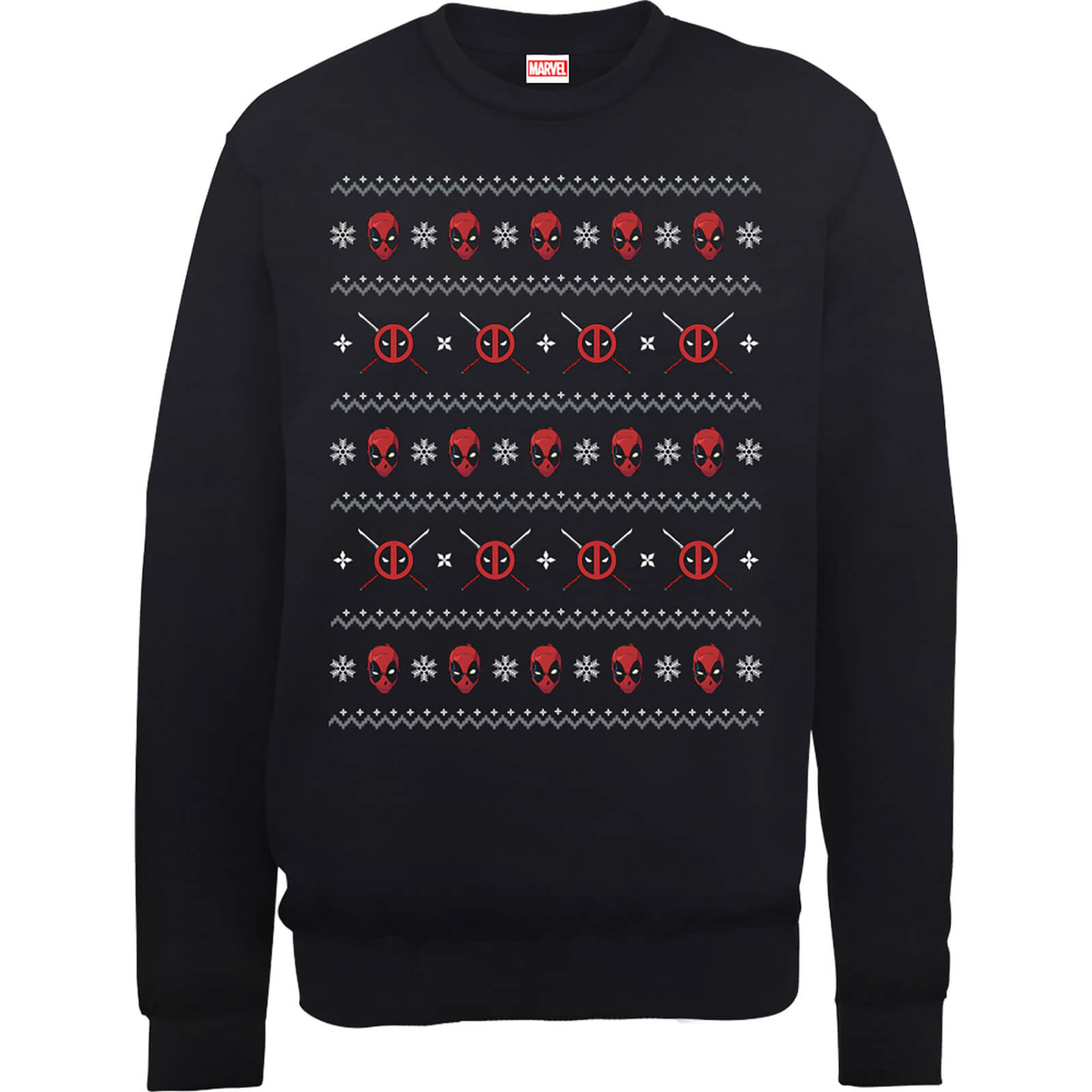 marvel deadpool christmas faces black christmas sweatshirt clothing zavvi us - Black Christmas Sweater marvel deadpool christmas faces black christmas sweatshirt clothing zavvi us - Black Christmas Sweater