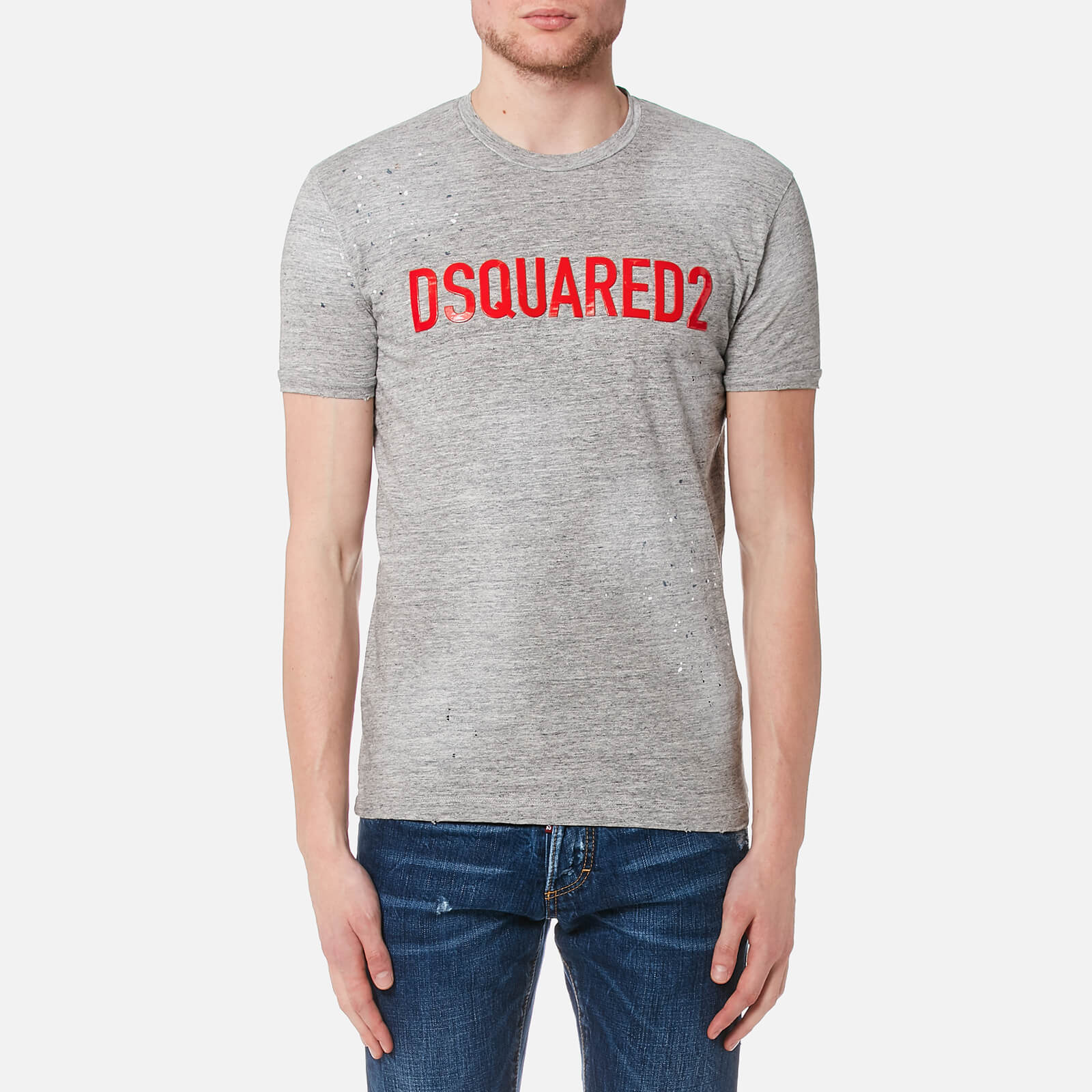 dsquared2 dan fit t-shirt wit