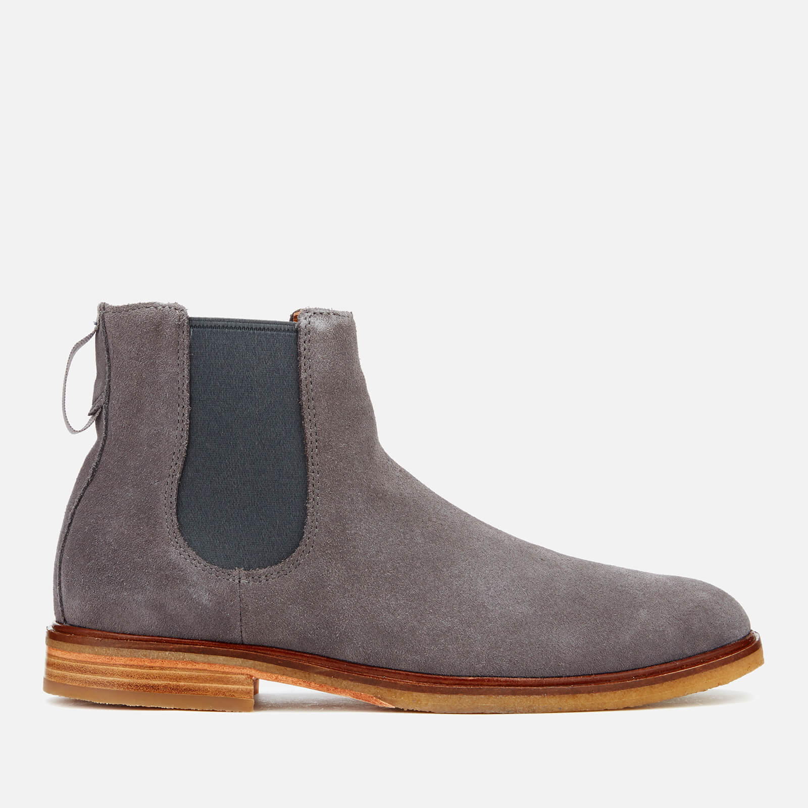 clarks grey chelsea boots