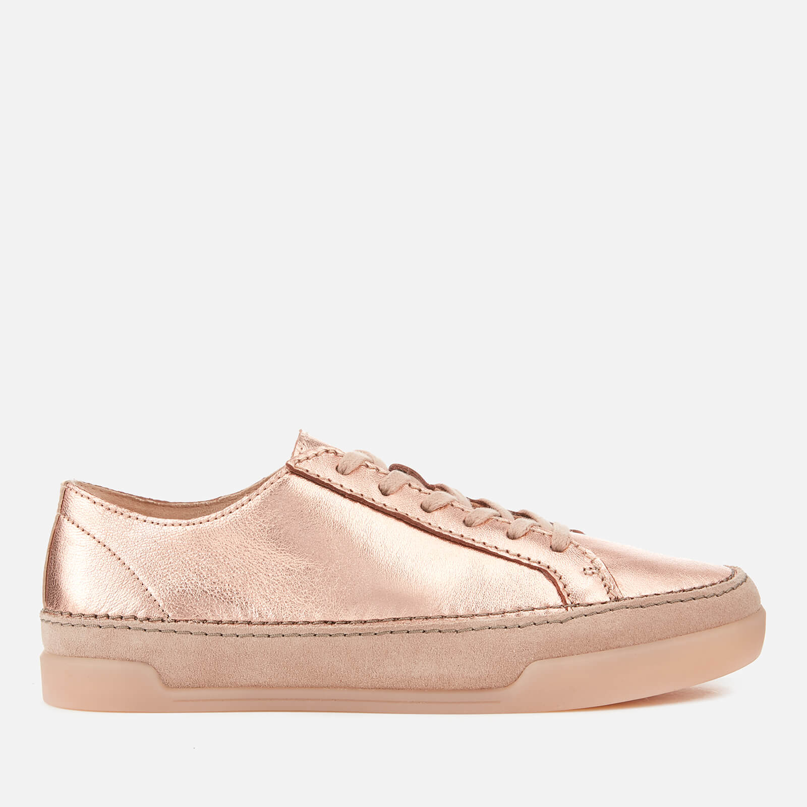 clarks gold trainers