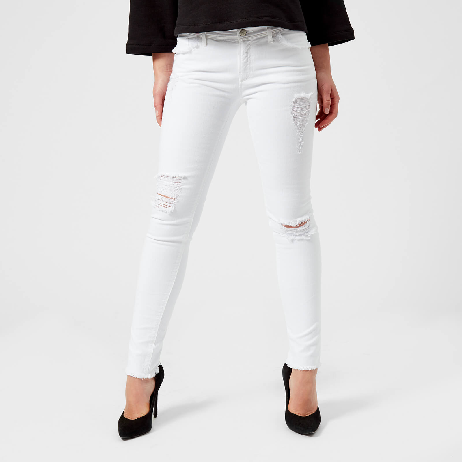 white armani jeans womens