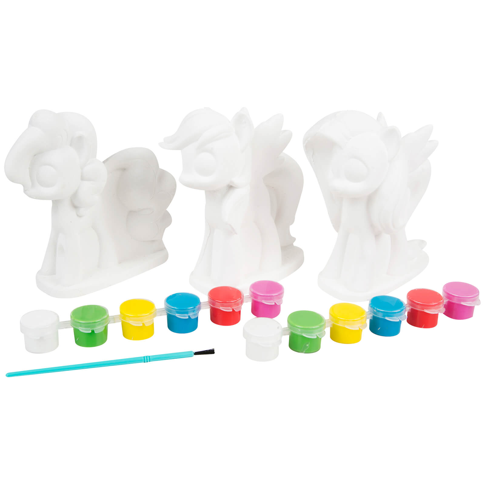 My Little Pony 3 Pack Paint Your Own Figure Craft Set Toys