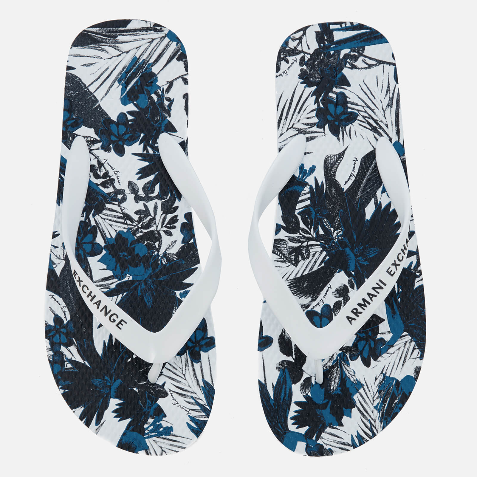 armani exchange flip flops mens