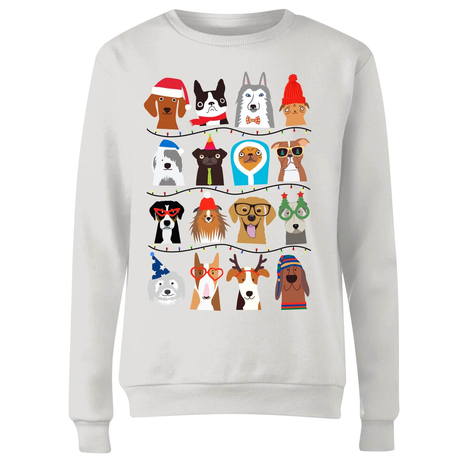 Geeky 'guardians of the galaxy', 'star wars', and 'dr. who' sweatshirt Merry Dogmas Women's Sweatshirt - White Merchandise | Zavvi US