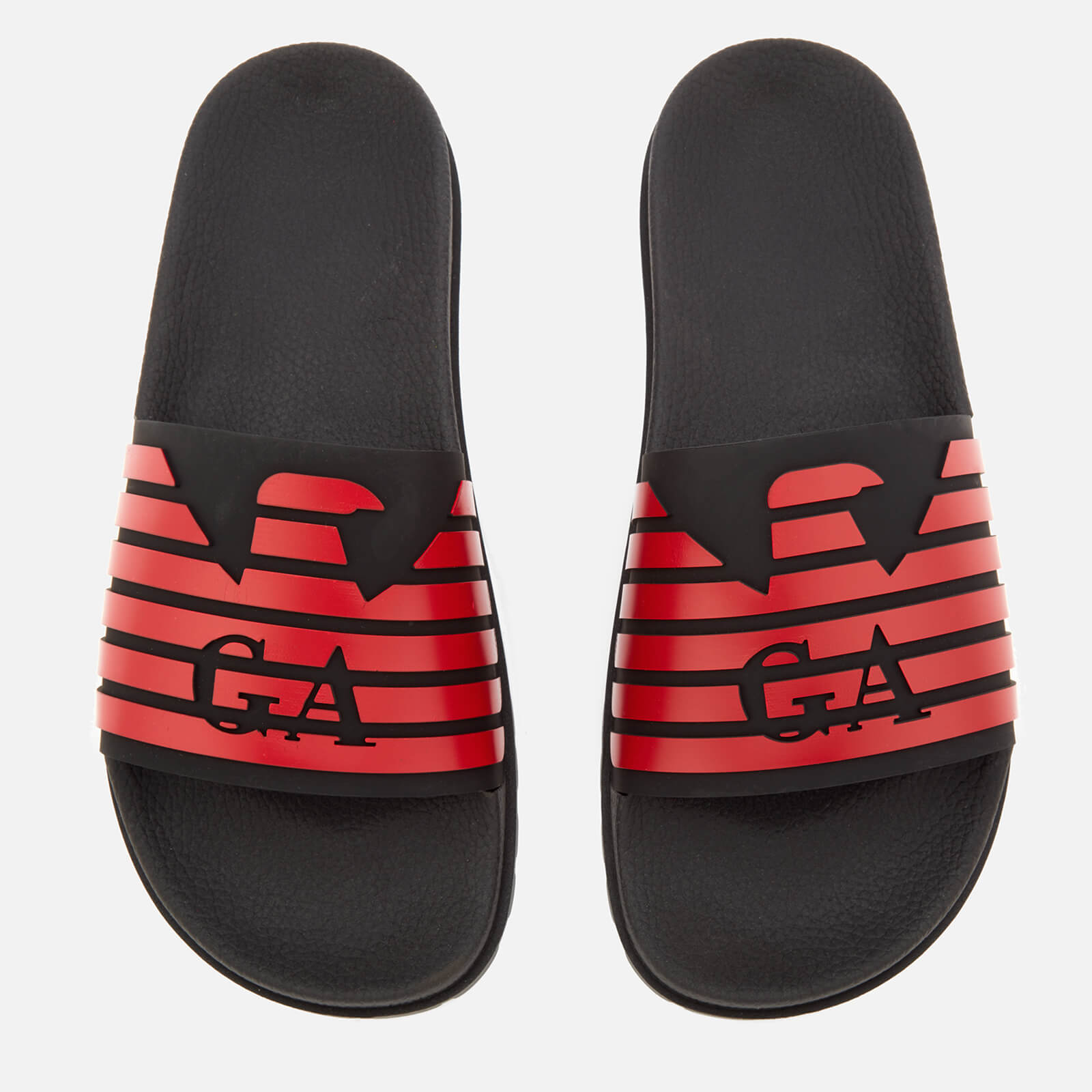red armani sliders
