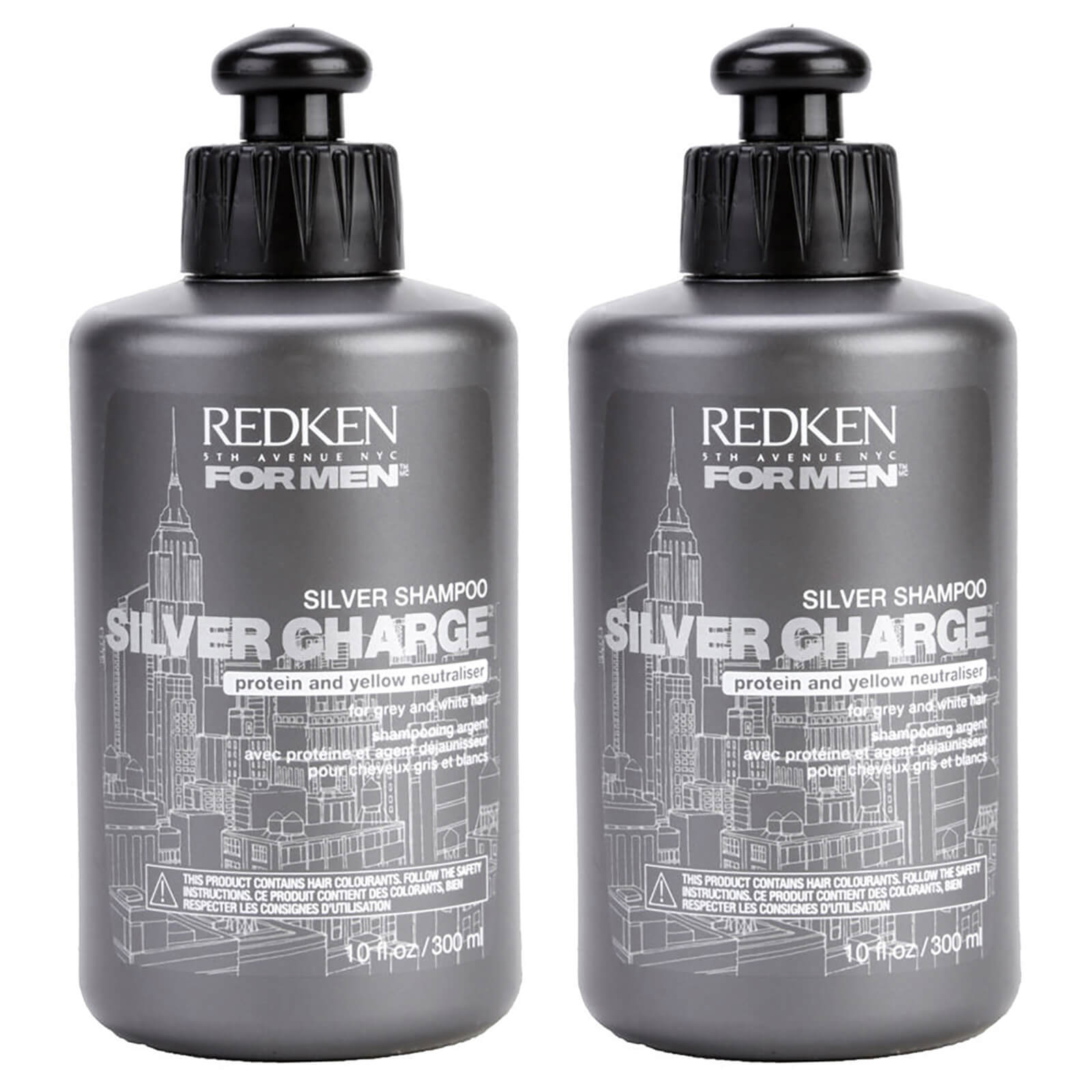 Redken For Men Silver Charge Shampoo Duo 2 X 300ml