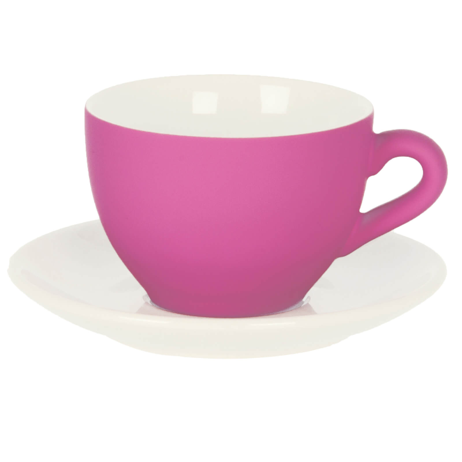 Silk Coffee Cup with Saucer Neon Pink IWOOT