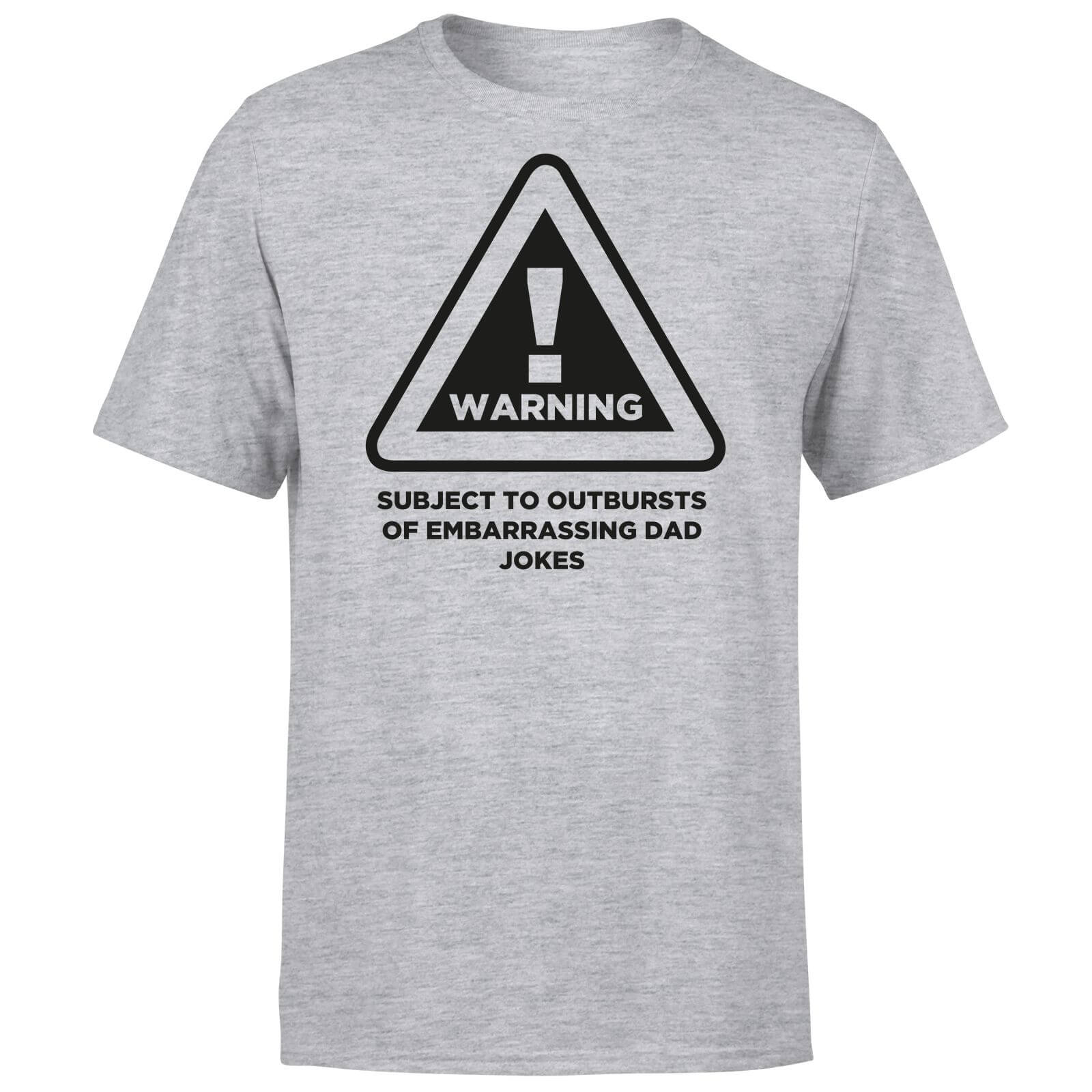 Download Warning Dad Jokes T-Shirt - Grey Merchandise | Zavvi US