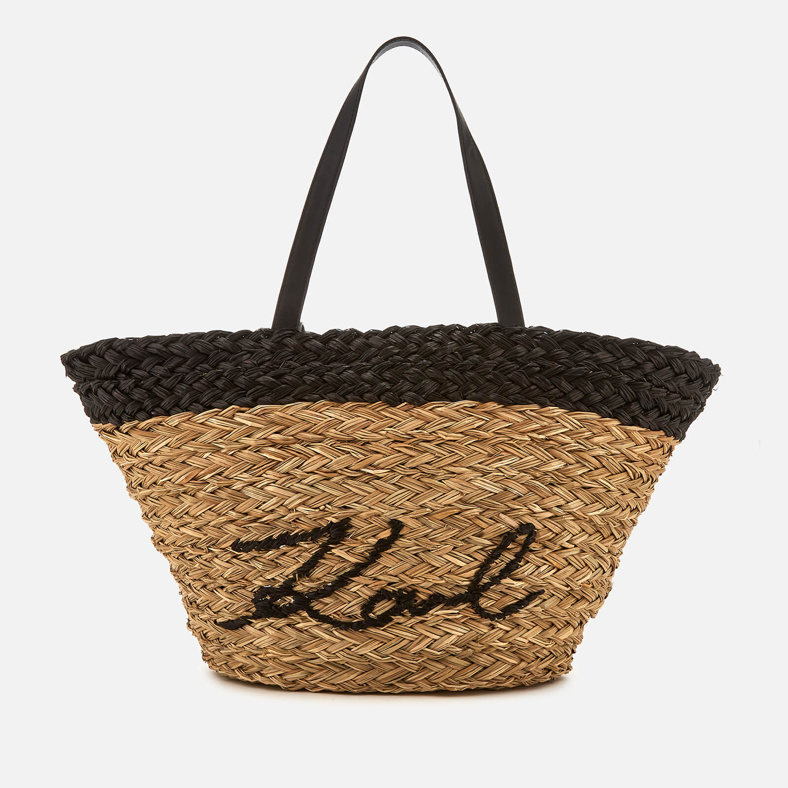 Straw Shopper Bag Natural Women's Kikonik Karl Free Lagerfeld rxthQsdBC