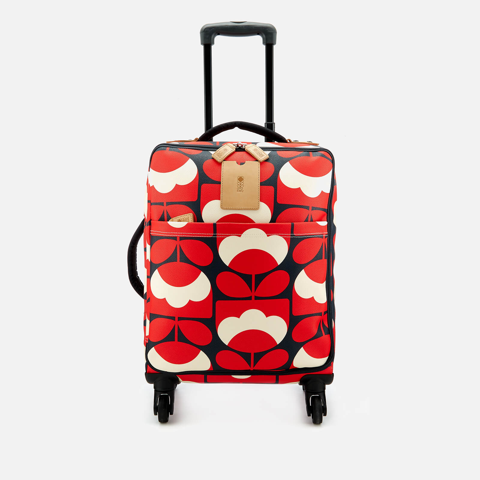 orla kiely wheeled luggage