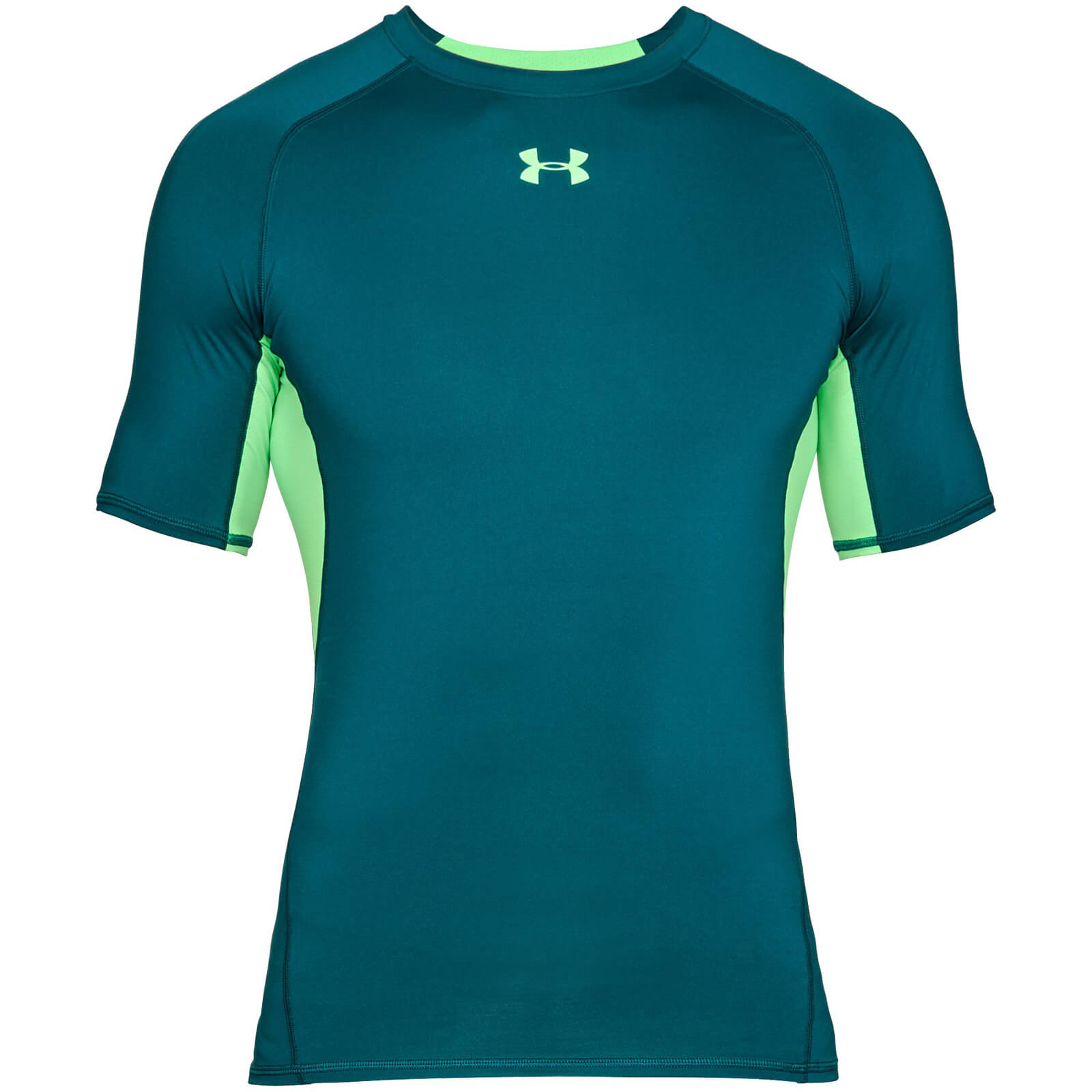 Under Armour Men's HG Armour T-Shirt - Green | ProBikeKit UK