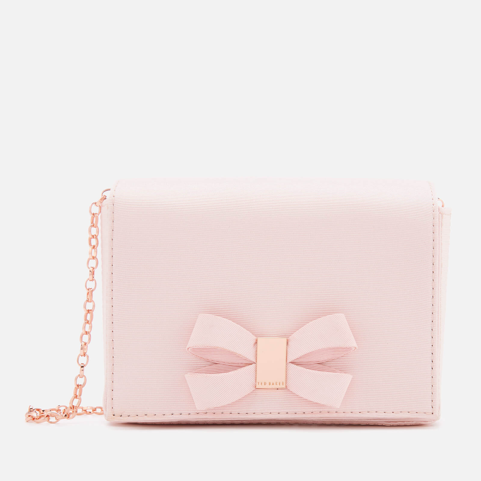 ted baker pink bow clutch bag