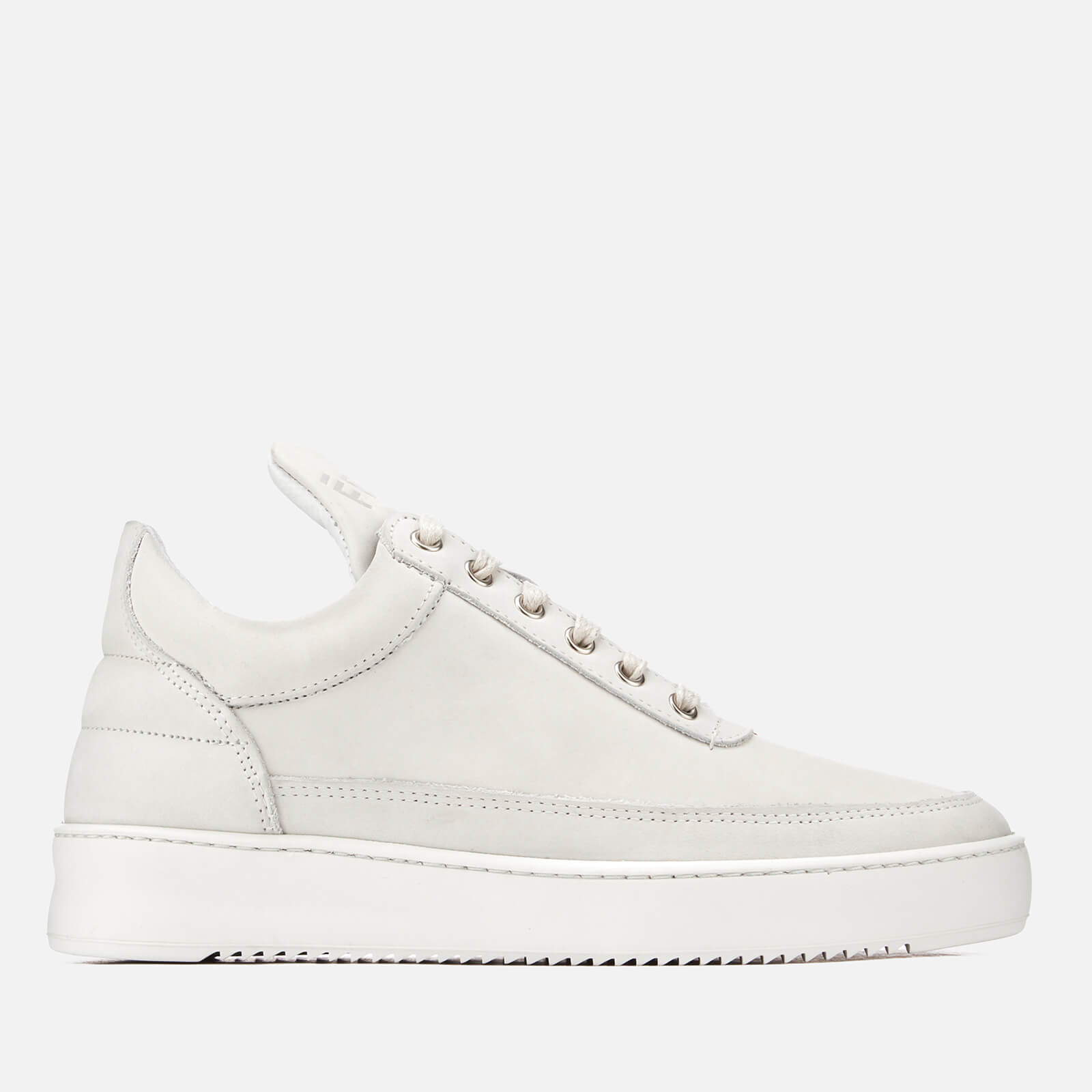Filling Pieces Ripple Basic Low Top Trainers All White Filling Pieces low top ripple basic sneakers Black White