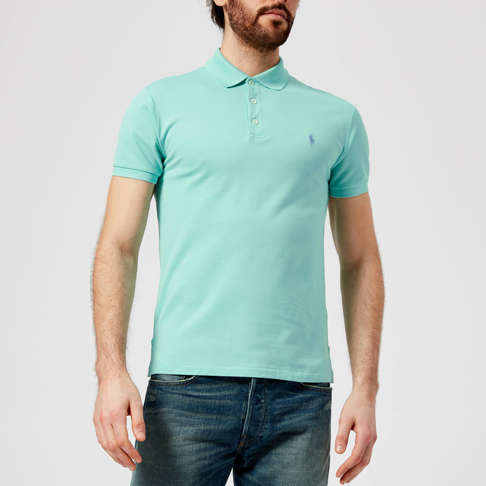 Stretch Mesh Polo Shirt - Bayside Green 