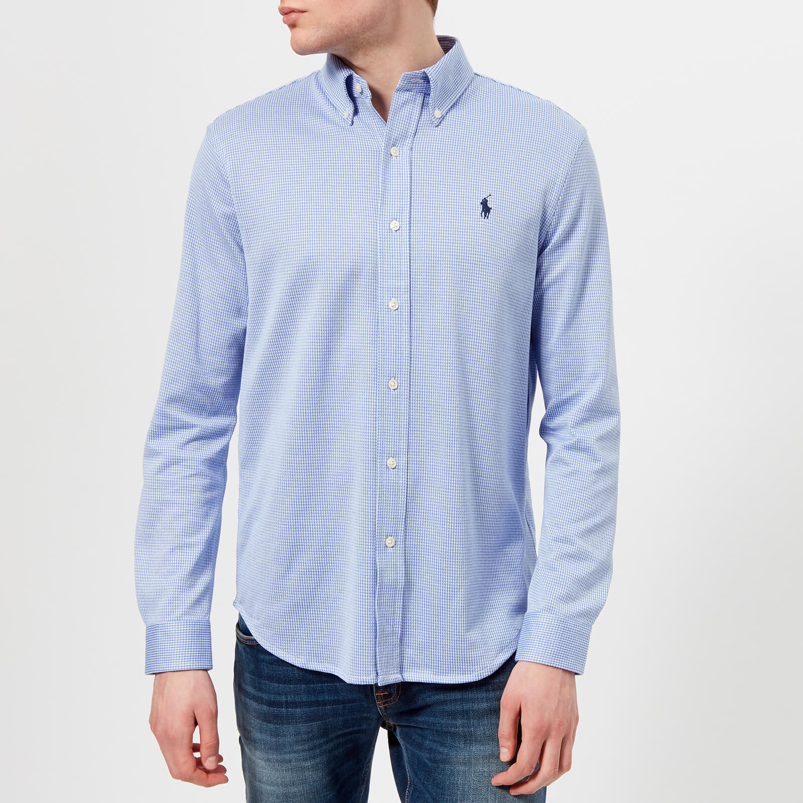 polo ralph lauren pique long sleeve shirt