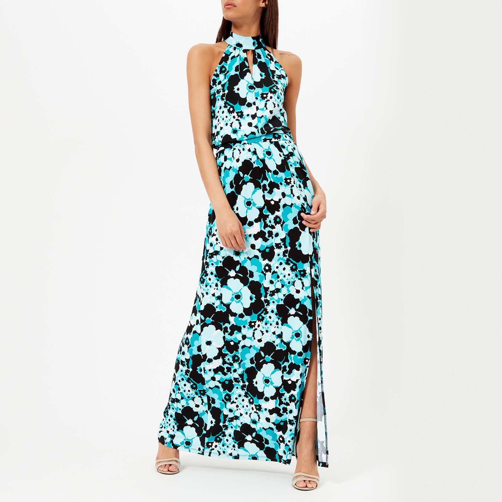 michael kors tile blue dress