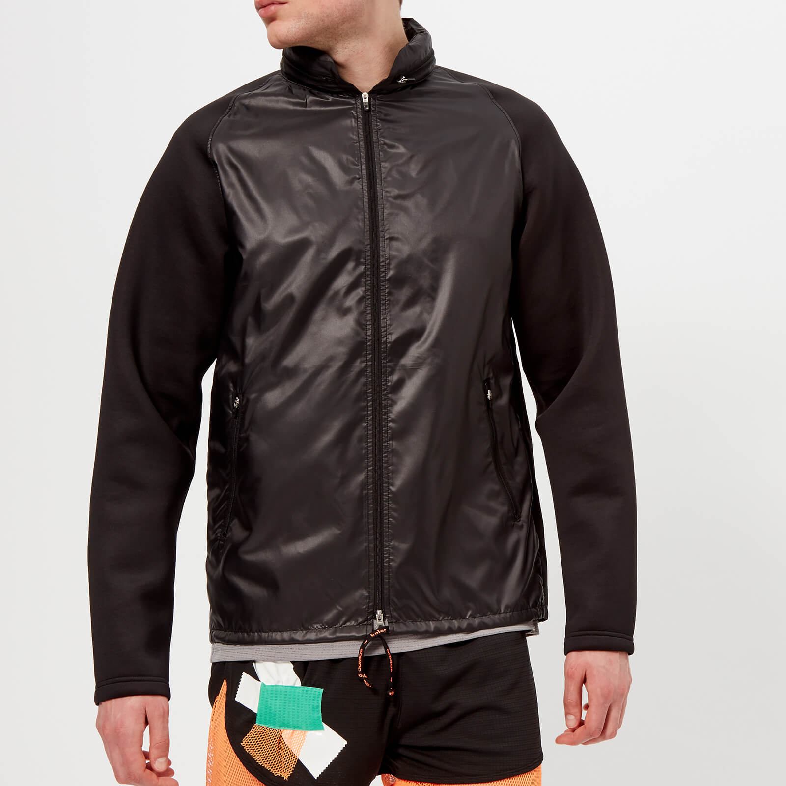 adidas by kolor Men's Fabric Mix Jacket Black adidas by kolor Men's Fabric Mix Jacket Black