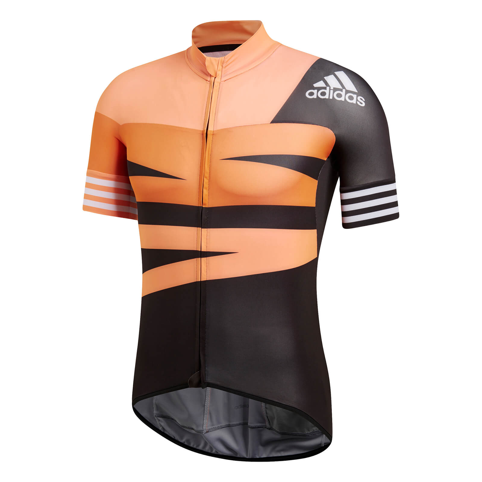 orange cycling jersey men's