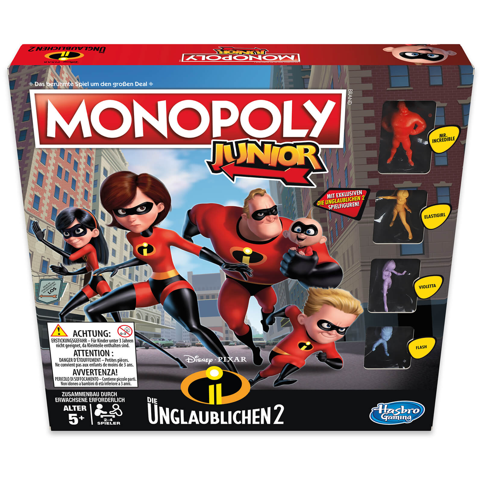 Hasbro Gaming The Incredibles Monopoly Junior My Geek Box