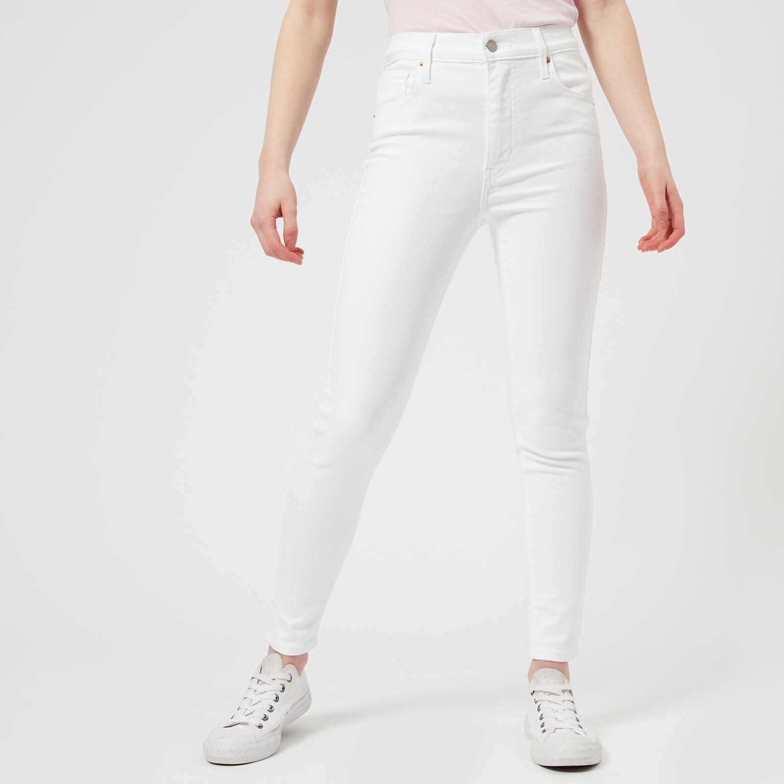 womens white levi skinny jeans
