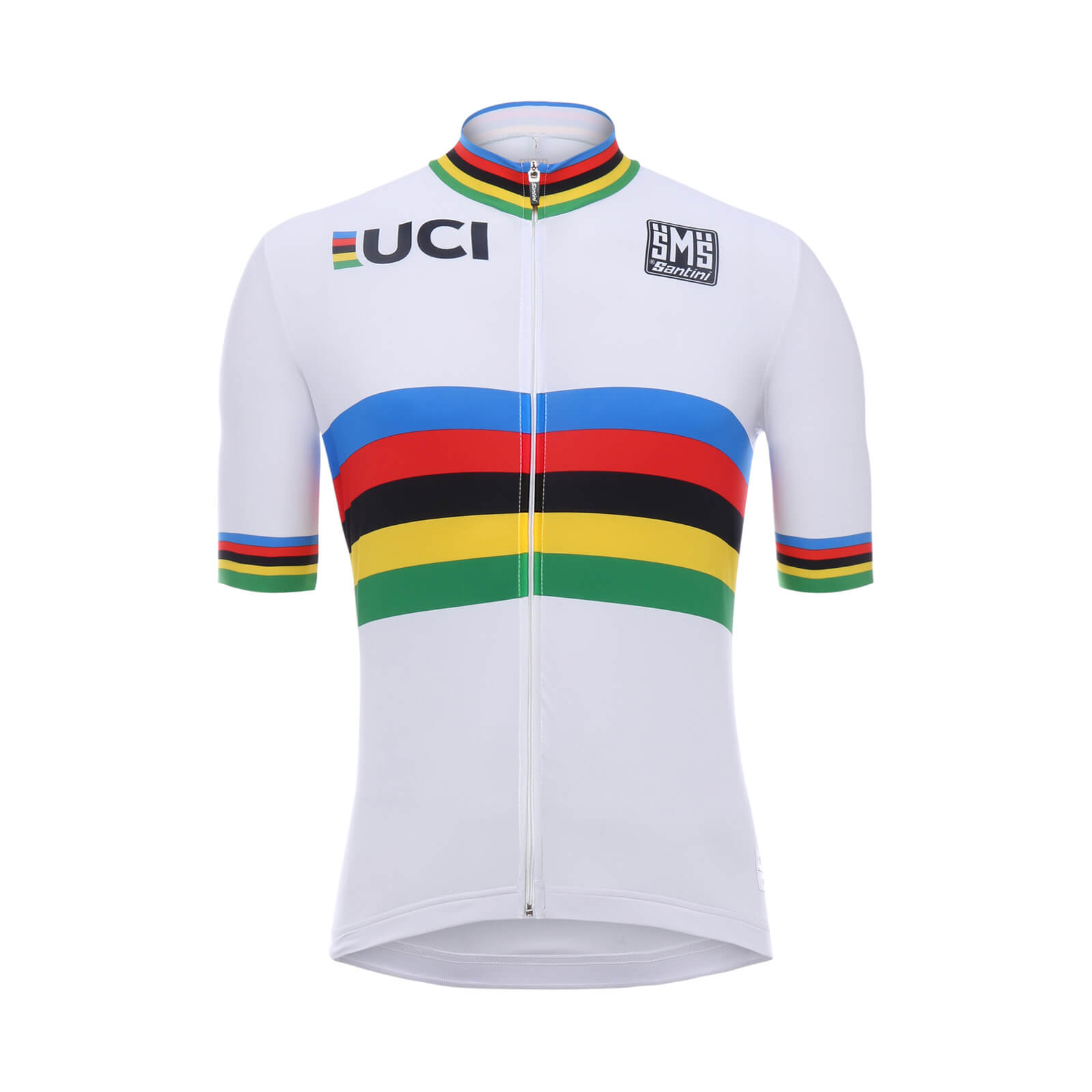 Santini UCI World Champion Jersey 2018 - White | ProBikeKit UK