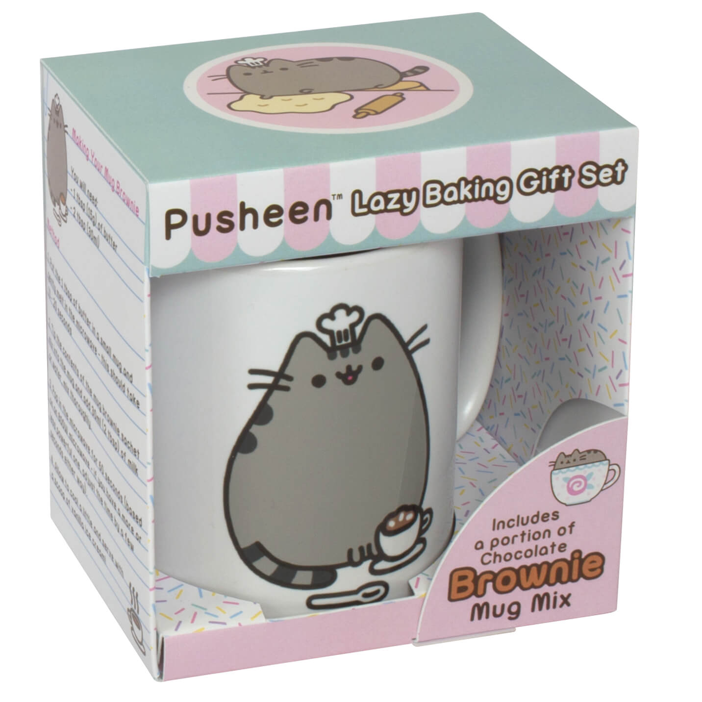 bakedin Pusheen Chocolate Brownie Mug Gift Set IWOOT