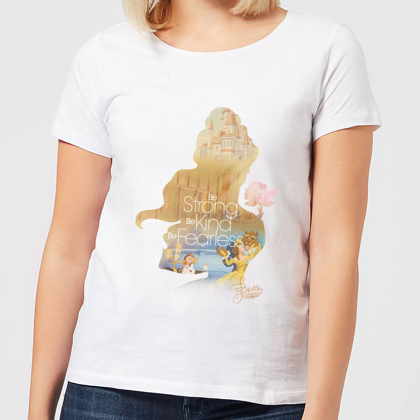 Disney Beauty And The Beast Princess Filled Silhouette Belle