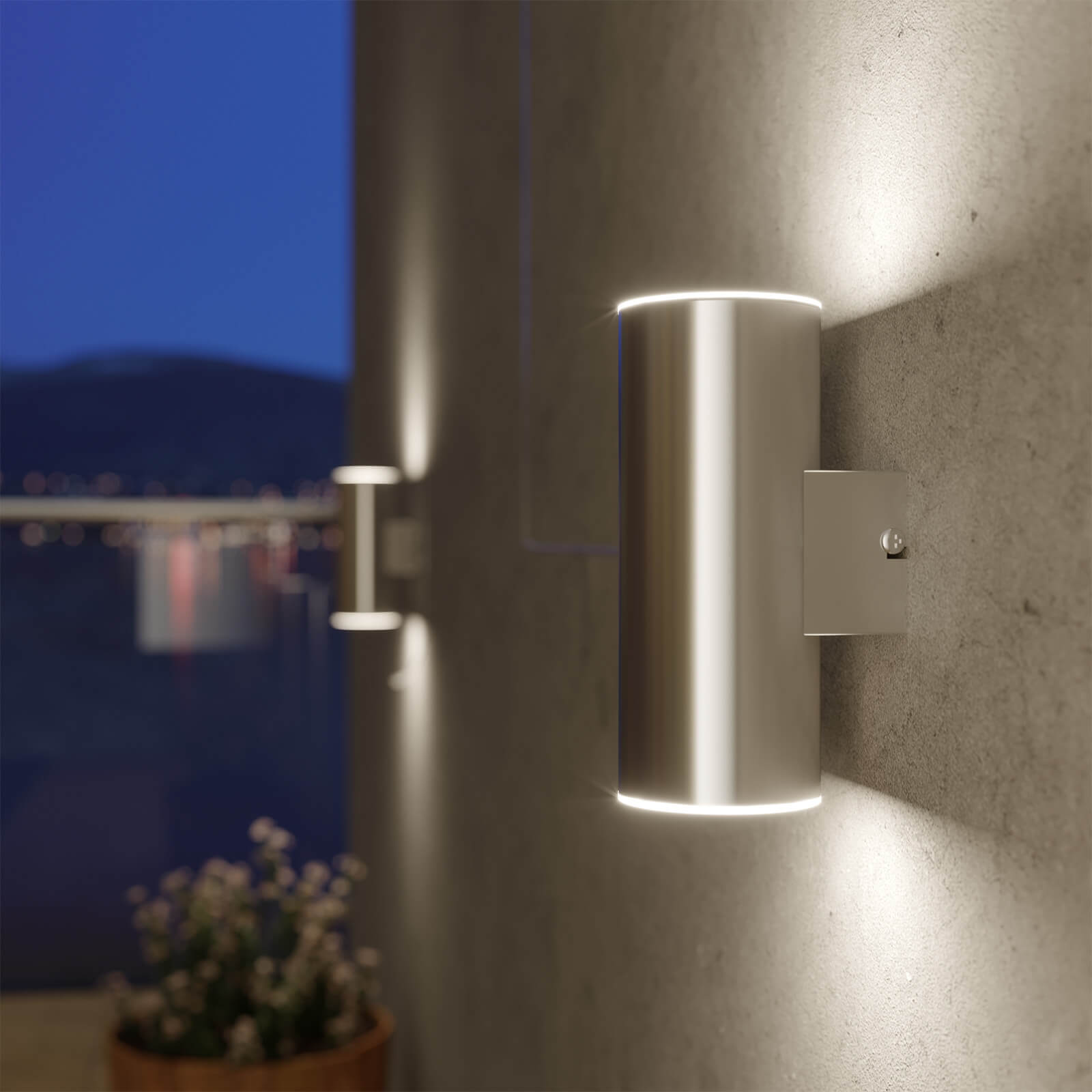 Chester Solar Up And Down Wall Light