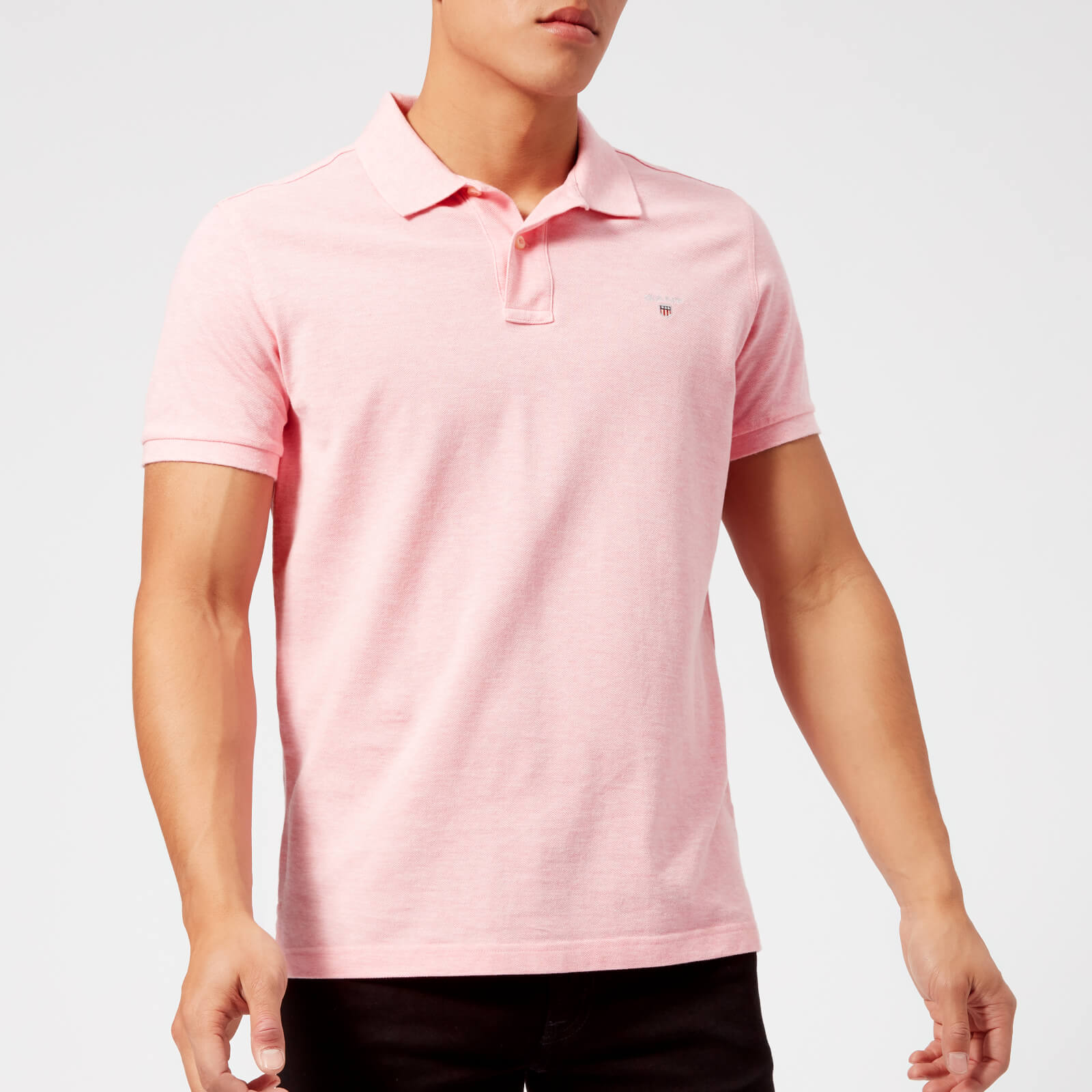 light pink polo