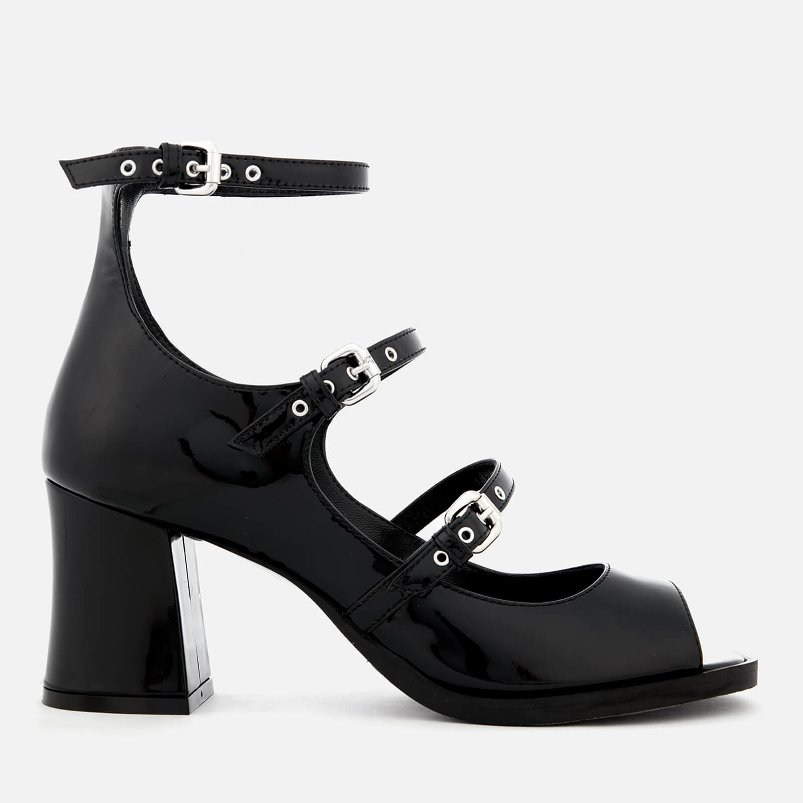 McQ Alexander McQueen Women's Angel 3 Strap Heel Sandals - Black
