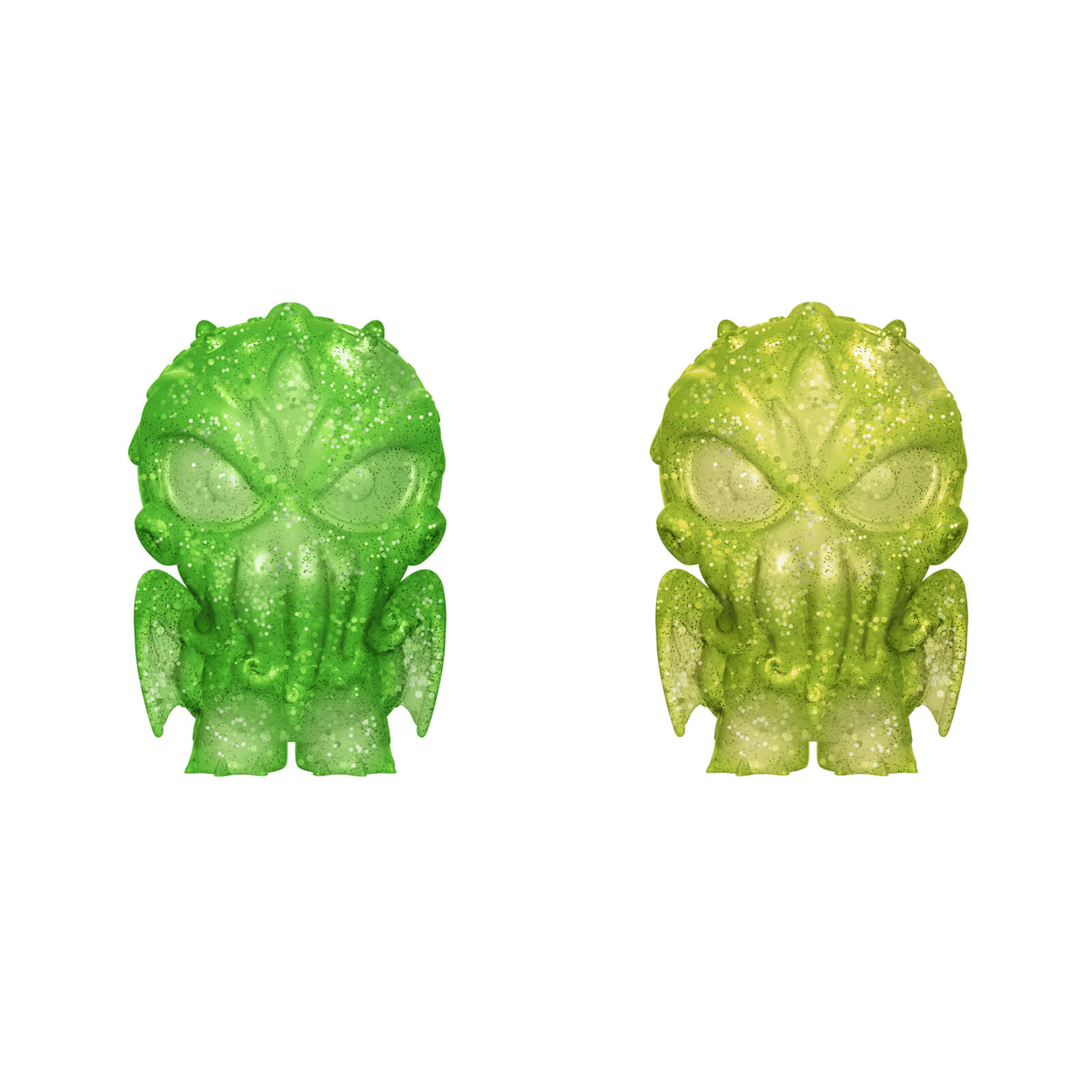 H P Lovecraft Cthulhu Green And Yellow Hikari Xs Vinyl Figure 2 Pack