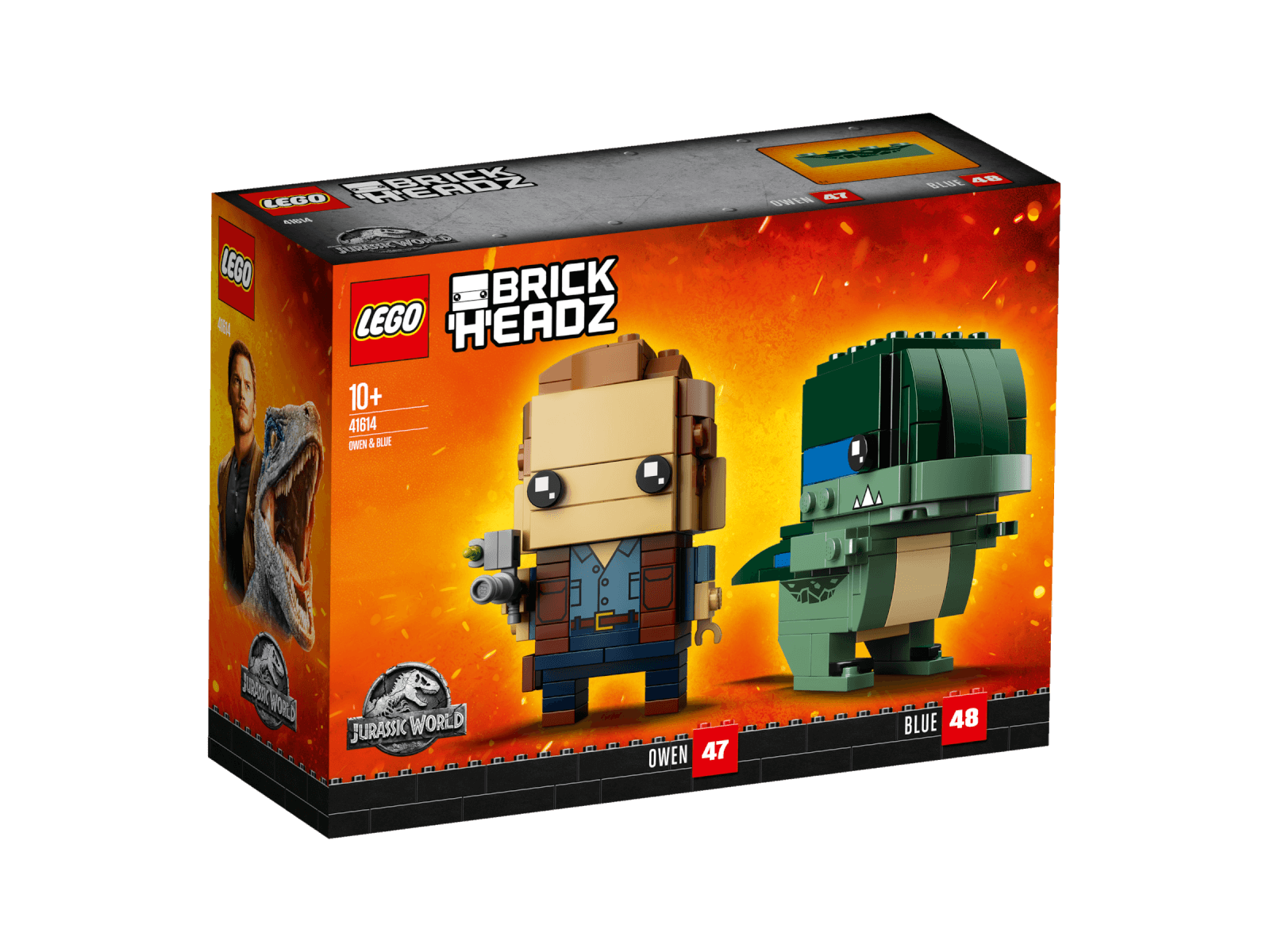 Pack Lego Brickheadz Owen Et Blue N 41614 Jurassic World Lego