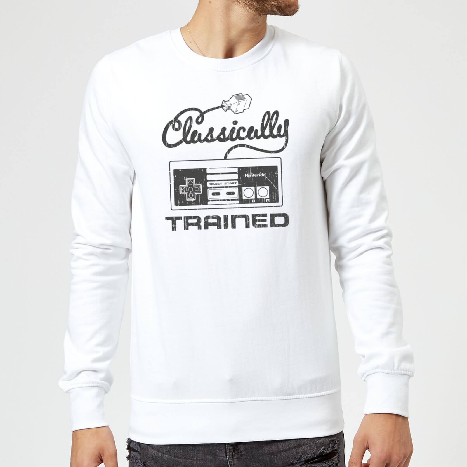 Nintendo Retro Nes Classically Trained Sweatshirt White Clothing
