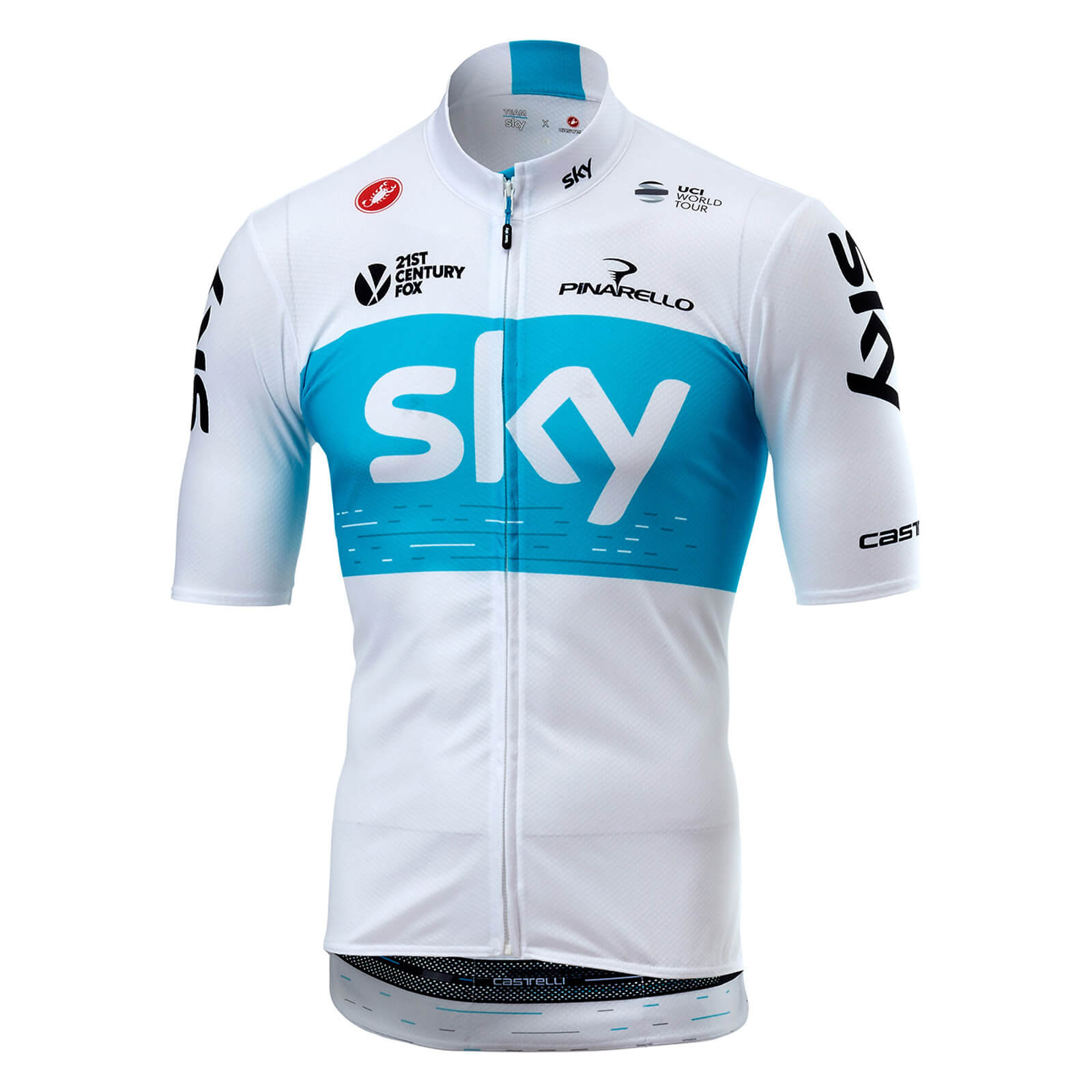 Download Team Sky Podio Jersey - White | ProBikeKit UK