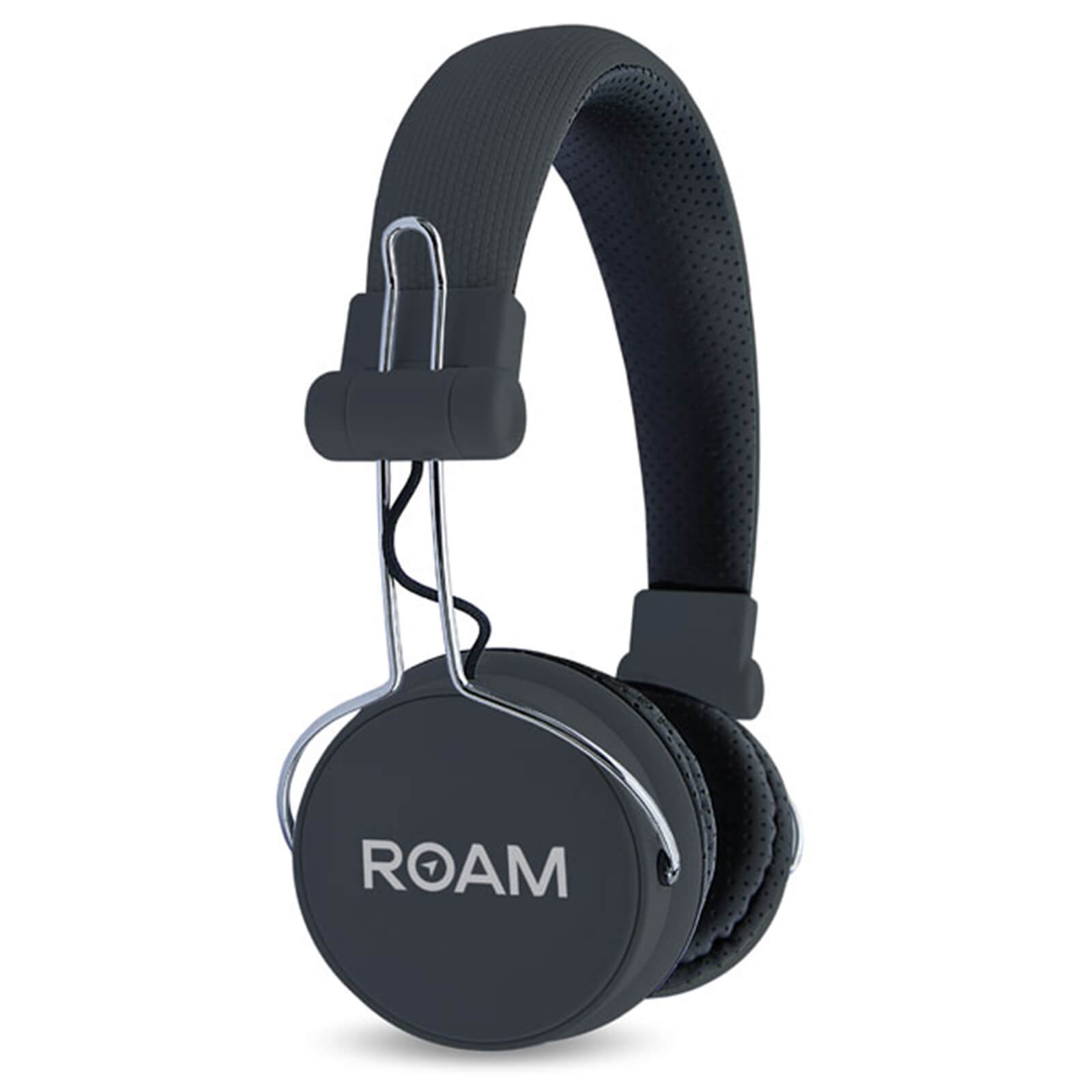 ROAM Journey On Ear Wireless Bluetooth Headphones Black Electronics Zavvi