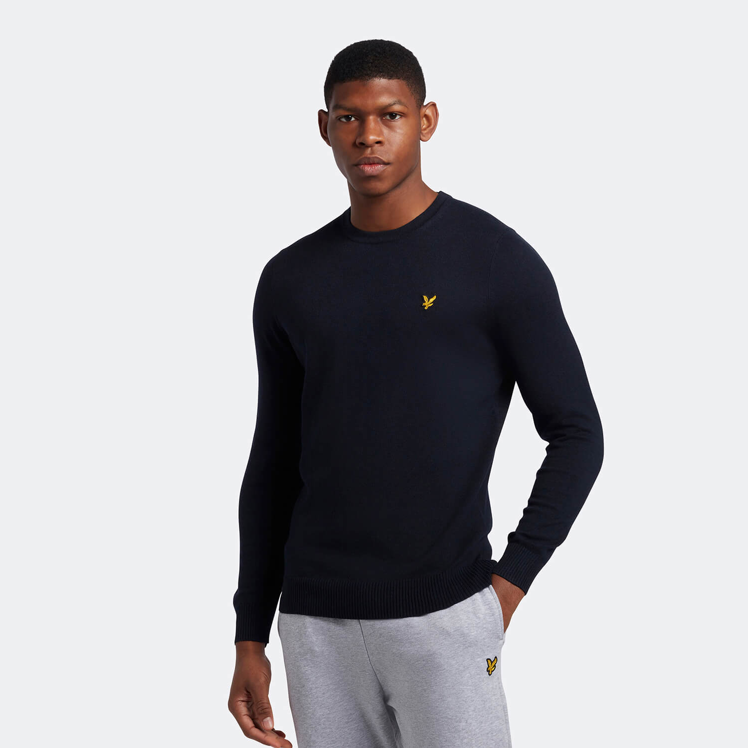 lyle & scott cotton merino crew jumper