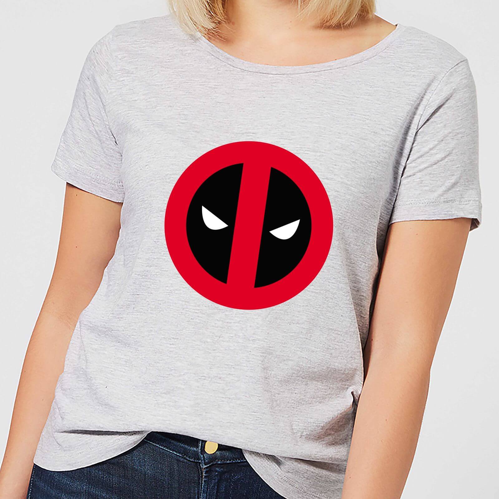 Marvel Deadpool Clean Logo Women S T Shirt Grey My Geek Box Us