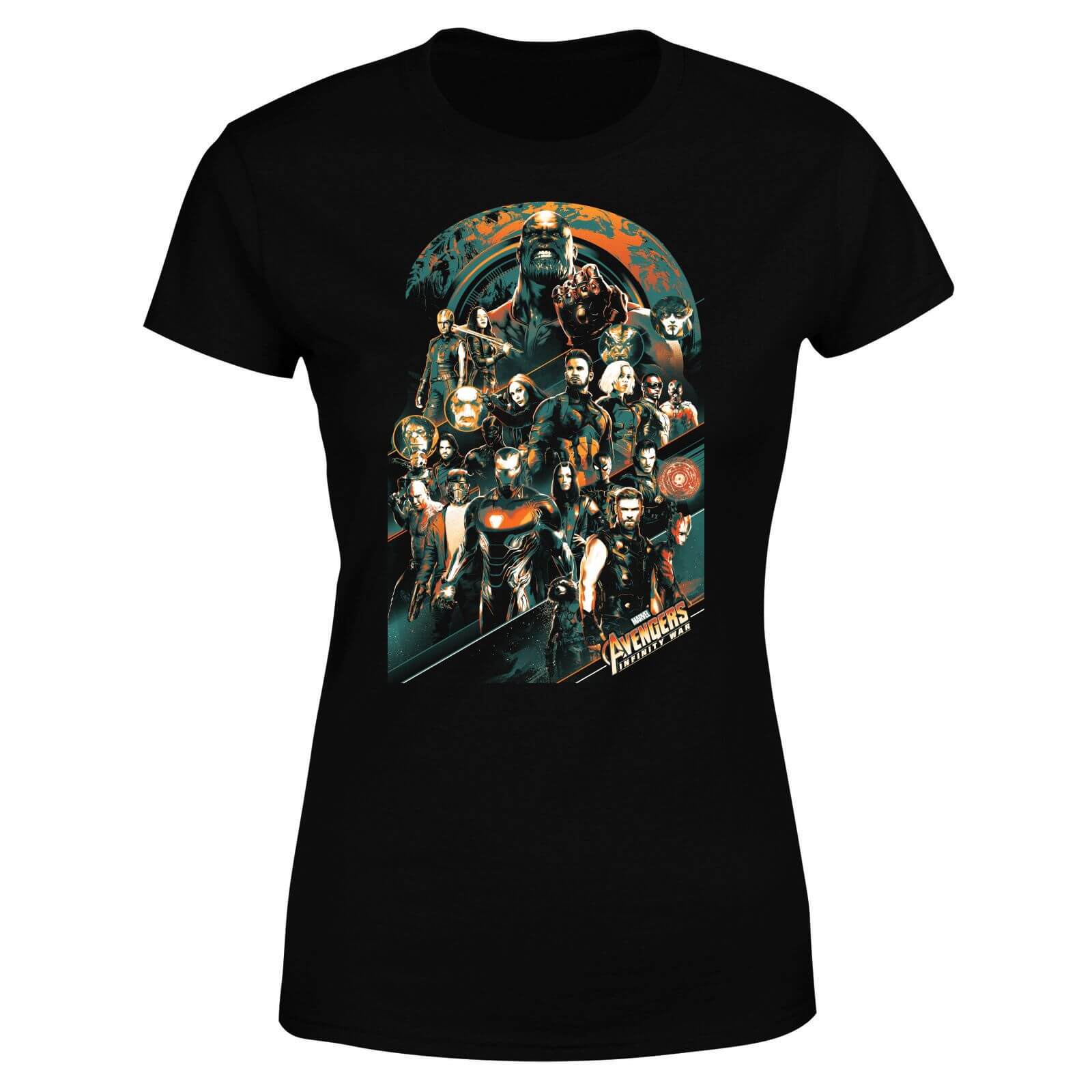 damen t war infinity shirt avengers T War Avengers Damen Infinity Marvel Avengers Team Shirt