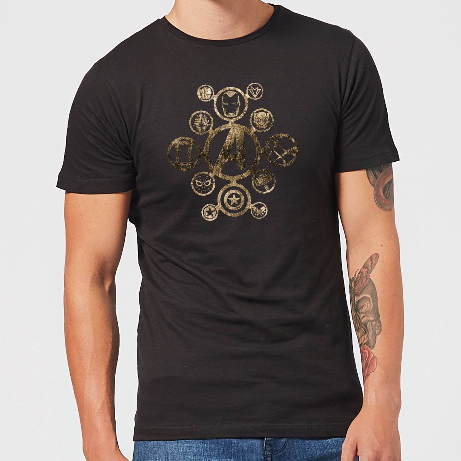 Marvel Avengers Infinity War Icon T Shirt Black Clothing Zavvi Uk