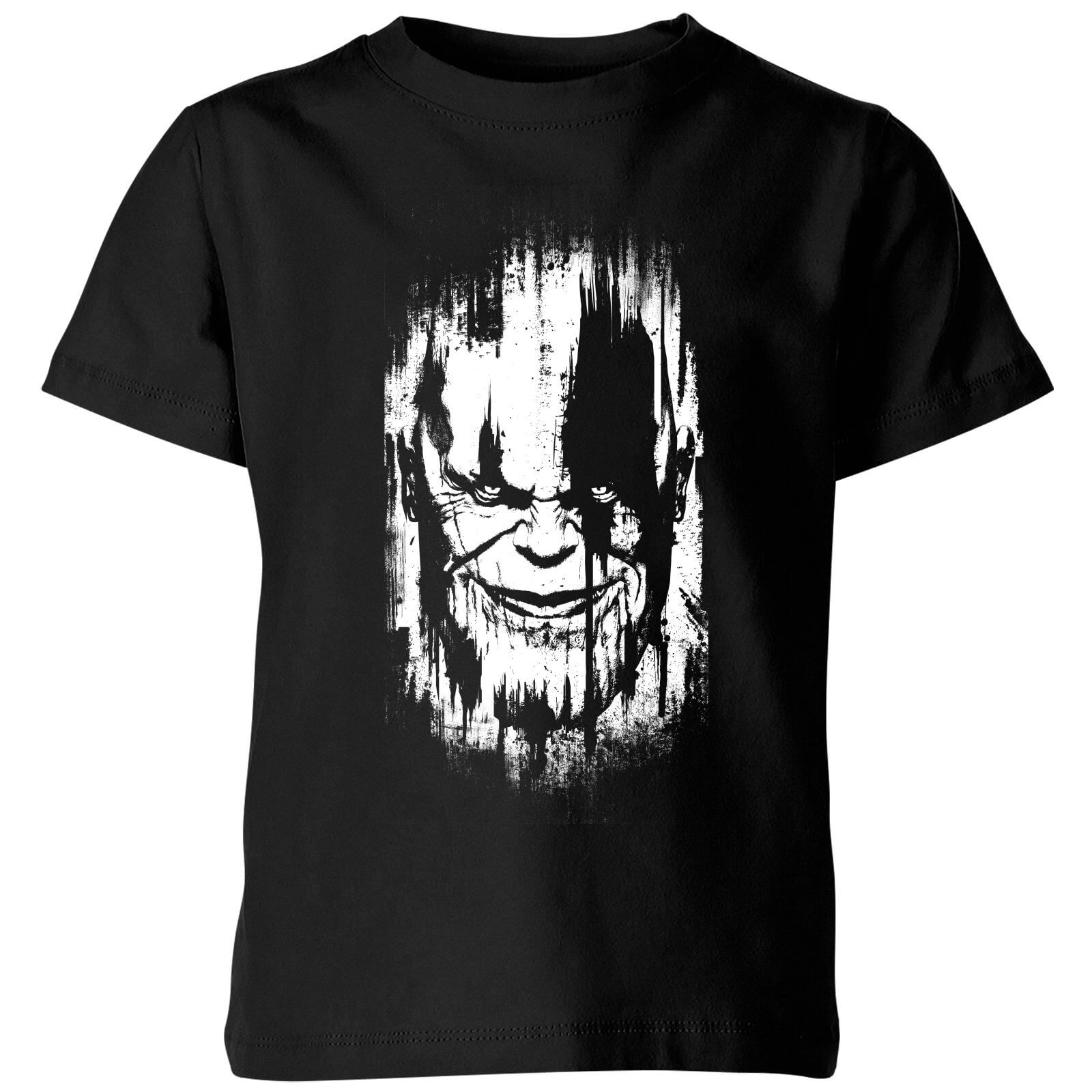 Marvel Avengers Infinity War Thanos Face Kids T Shirt Black Iwoot Uk