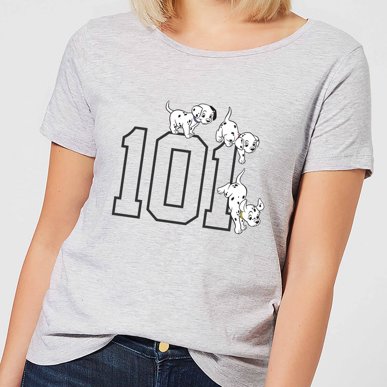 Disney 101 Dalmatians 101 Doggies Women S T Shirt Grey Clothing