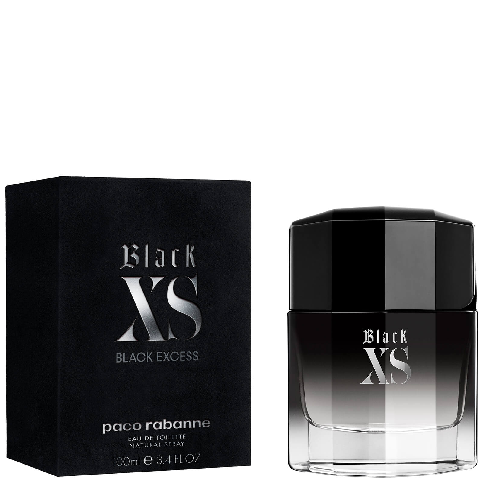 Paco Rabanne Black Xs Eau De Toilette 100ml Free Shipping