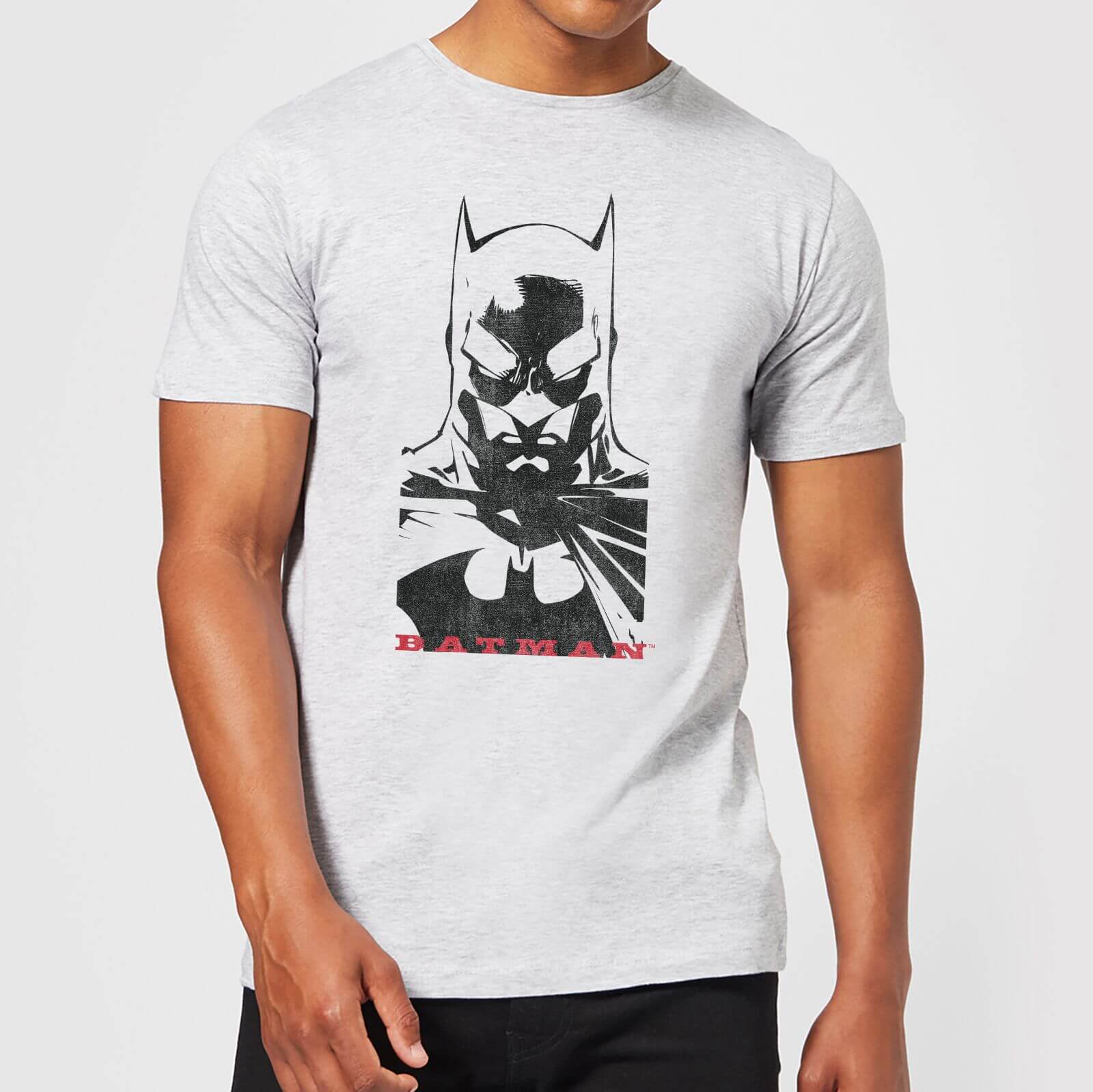 Dc Comics Batman Solid Stare T Shirt Grey Clothing Zavvi Us