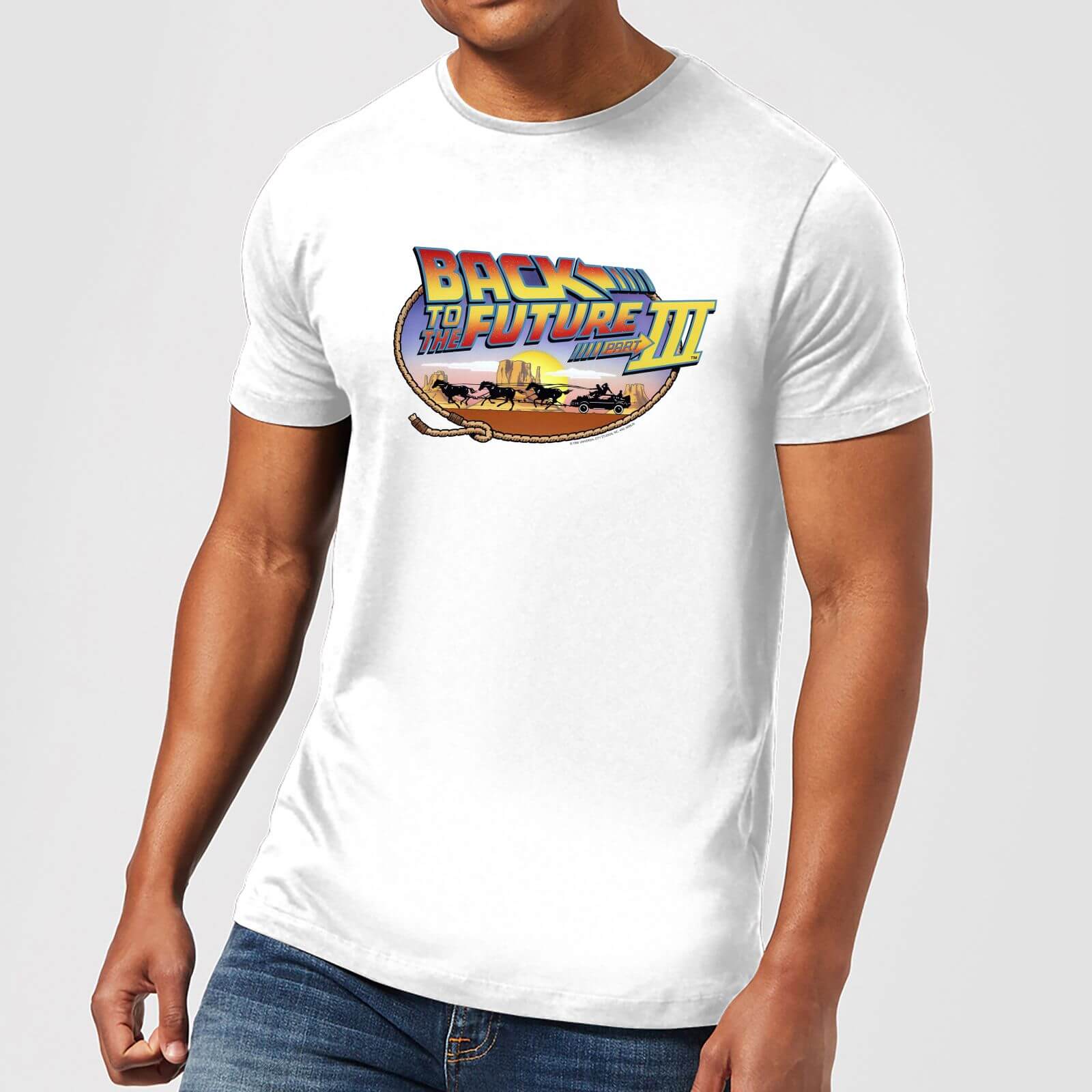 Back To The Future Lasso T Shirt White Clothing Zavvi Uk
