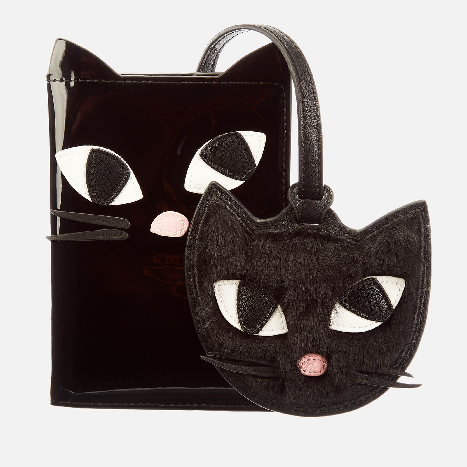 Lulu Guinness Women S Kooky Cat Travel Set Black