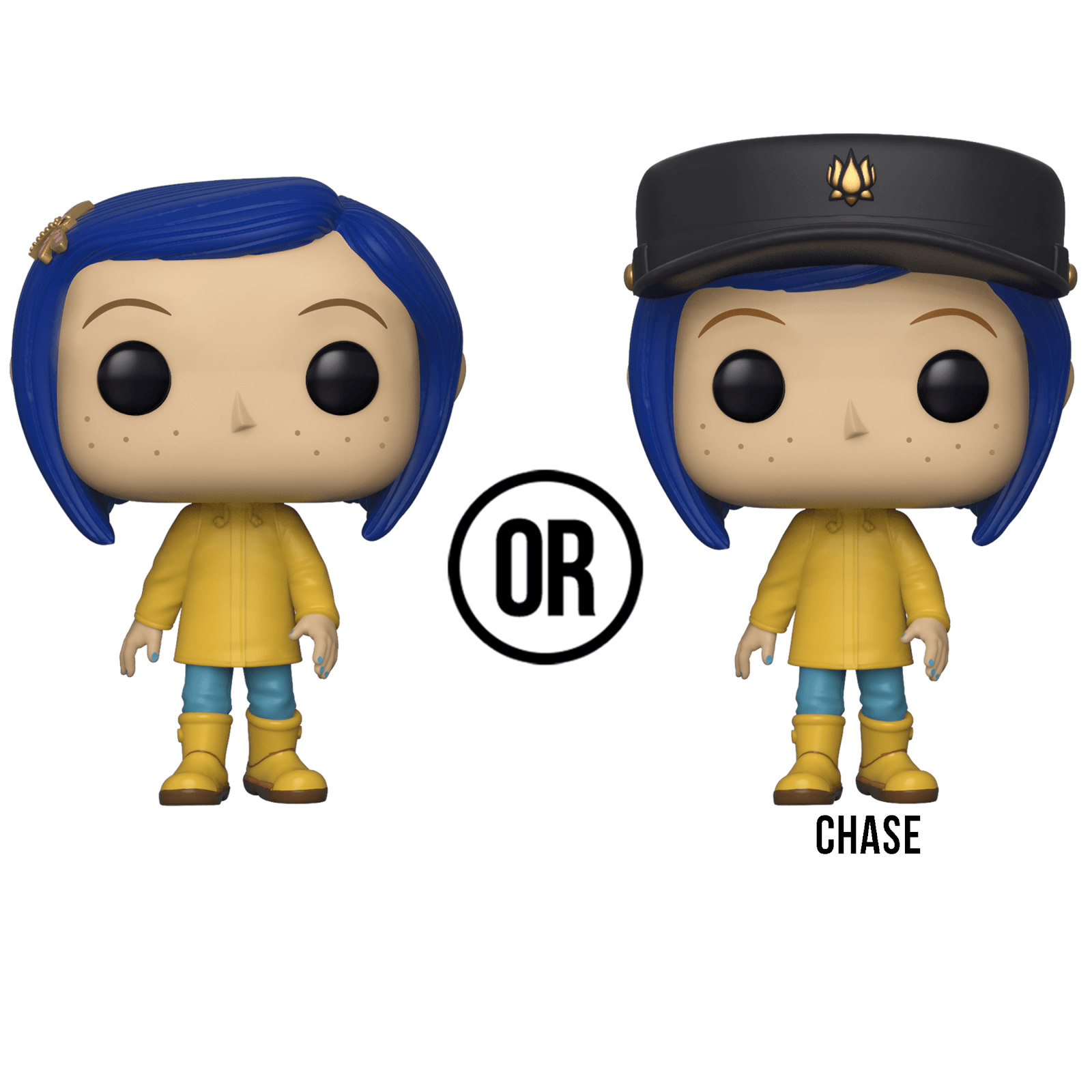 funko pop coraline in raincoat